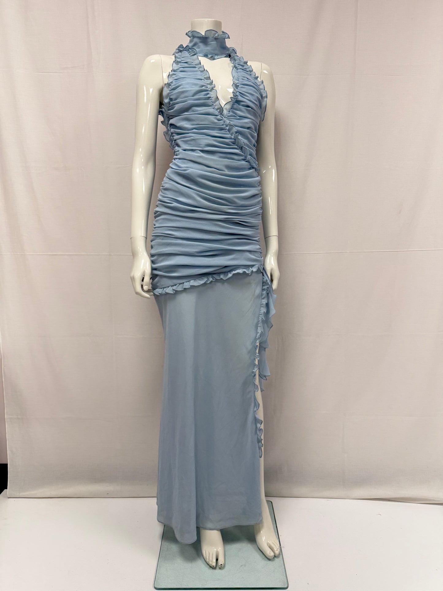 De La Valli Blue waterfall dress (pre-owned)