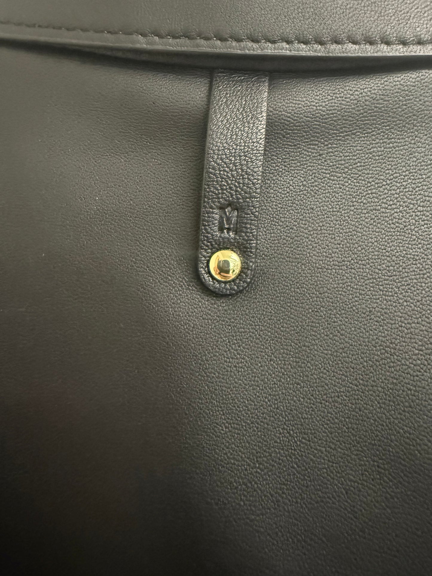 Mackage black maxi leather trench (pre-owned)