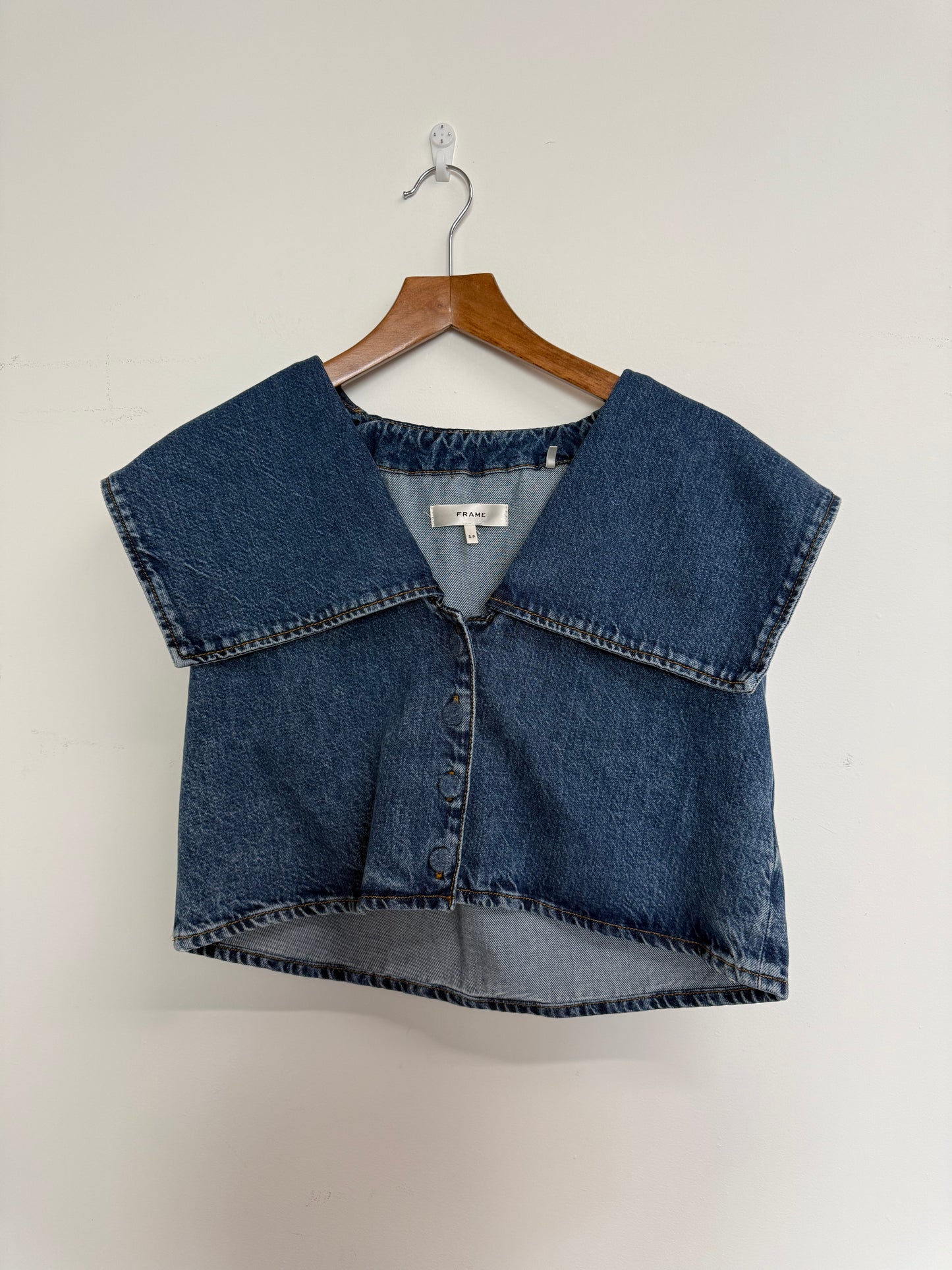 Frame bib sleeveless blouse (pre-owned)