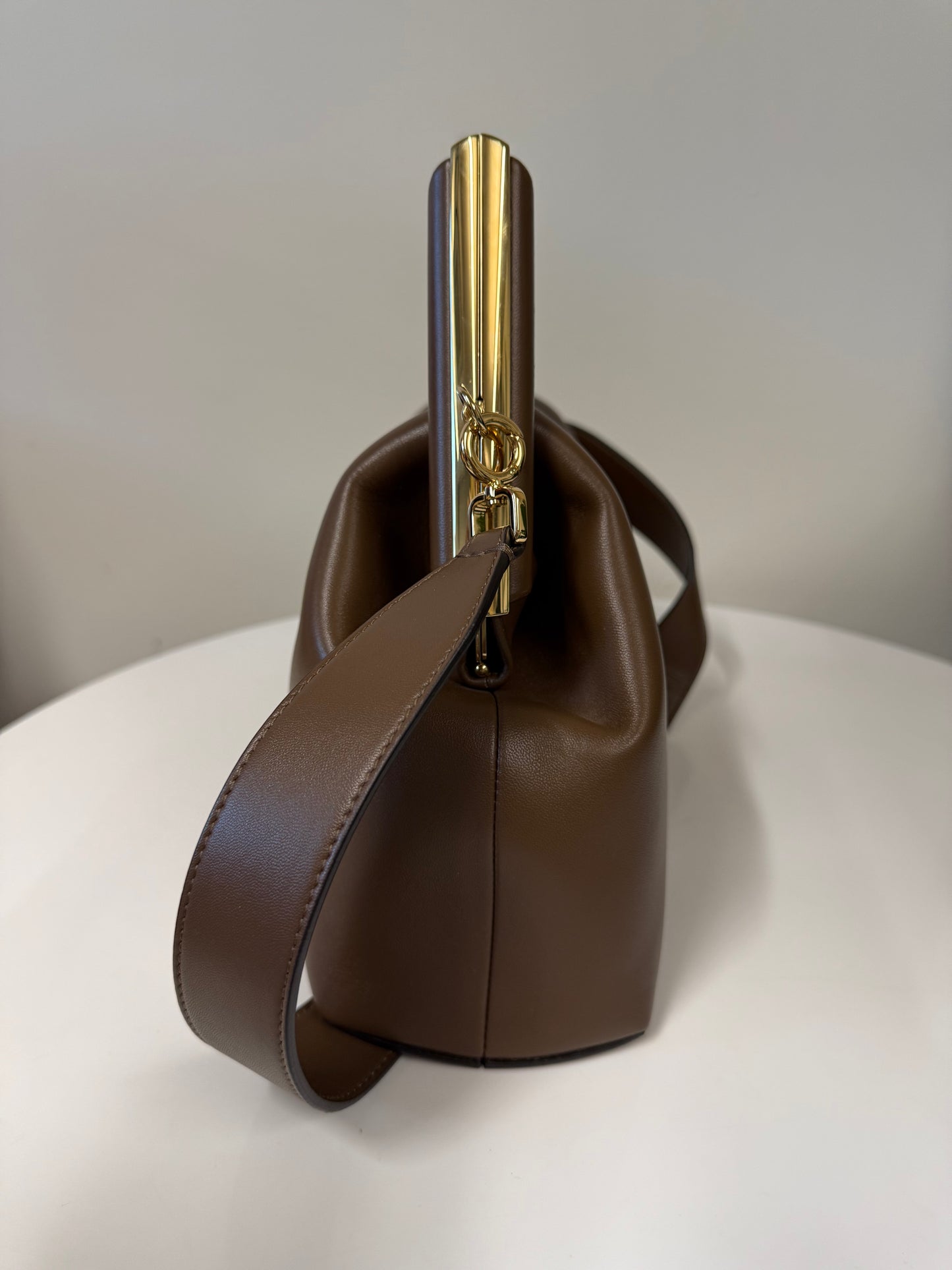 Fendi first brown leather bag (pre-owned)