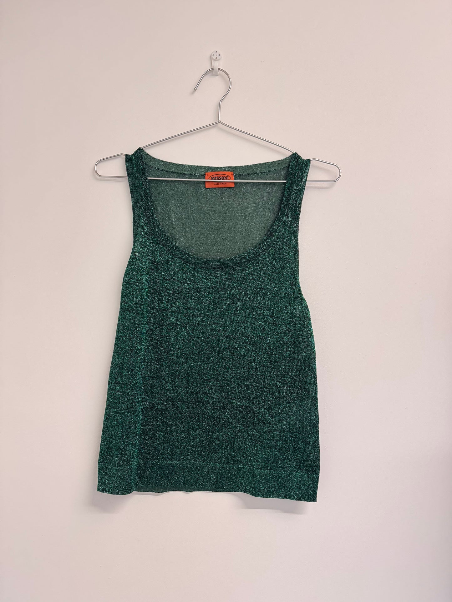 Missoni Green metallic tank (pre-owned)
