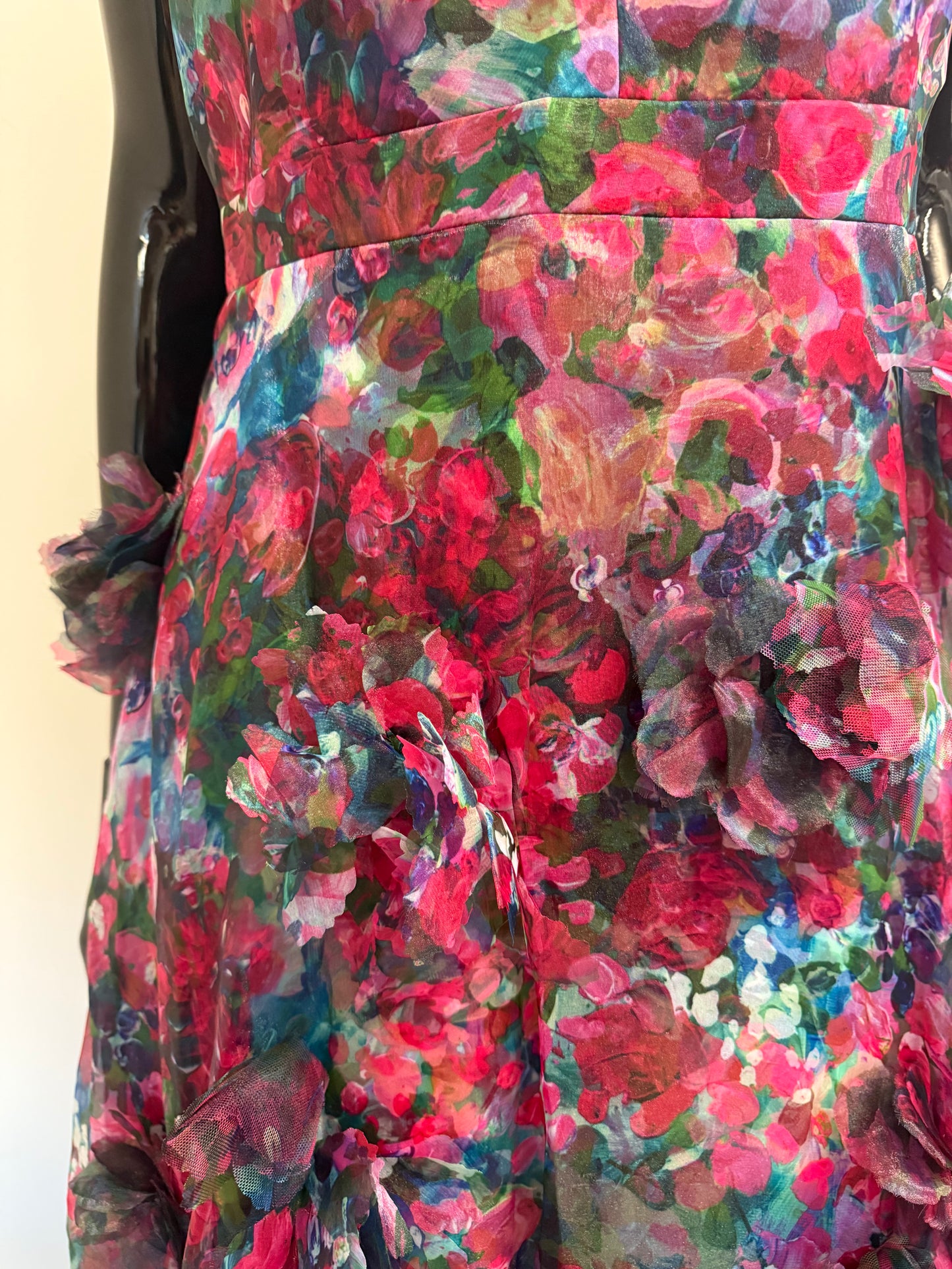Marchesa Notte floral appliqué gown (pre-owned)
