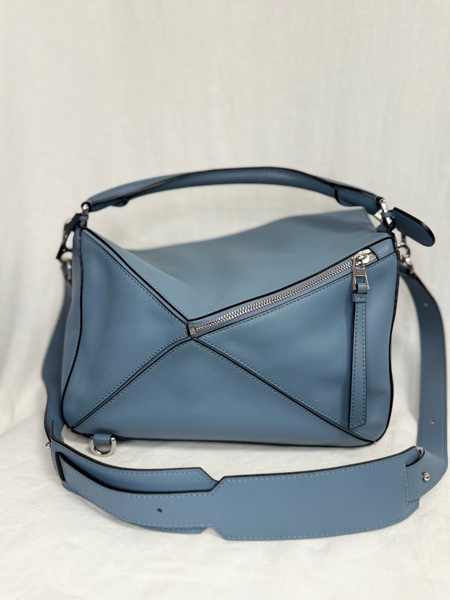 Loewe small puzzle bag in grained calfskin (pre-owned)