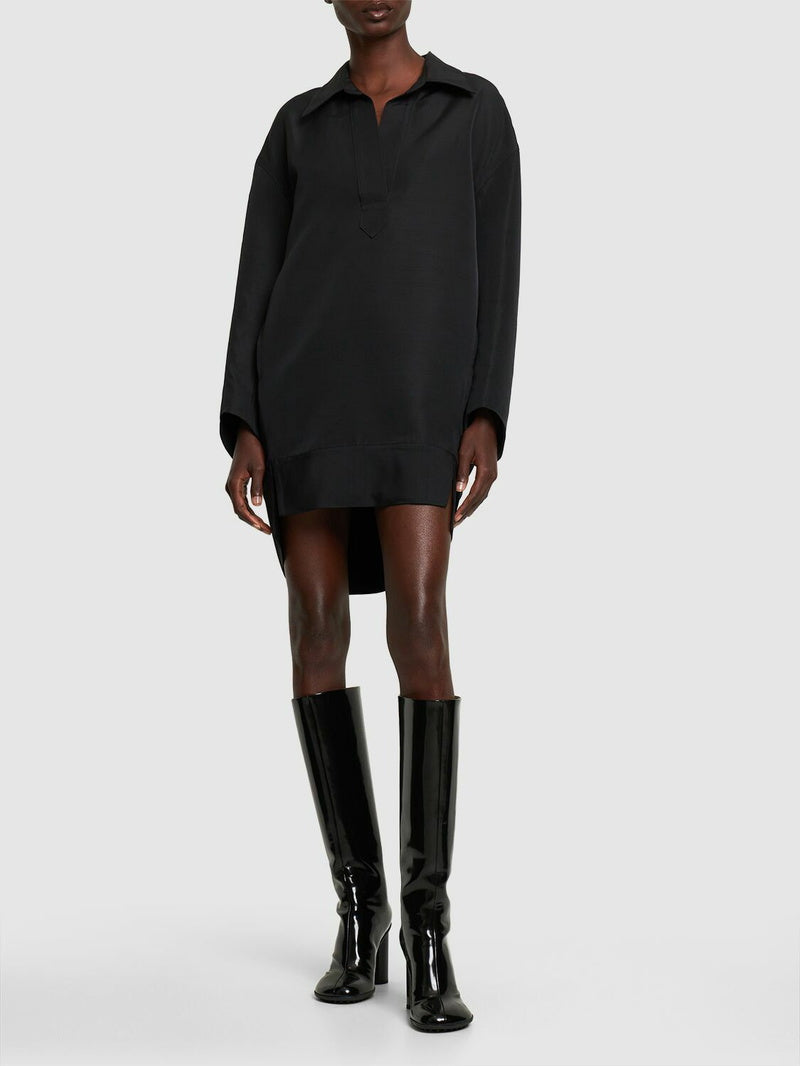 Khaite black Kal Viscose Blend Mini Dress (pre-owned)