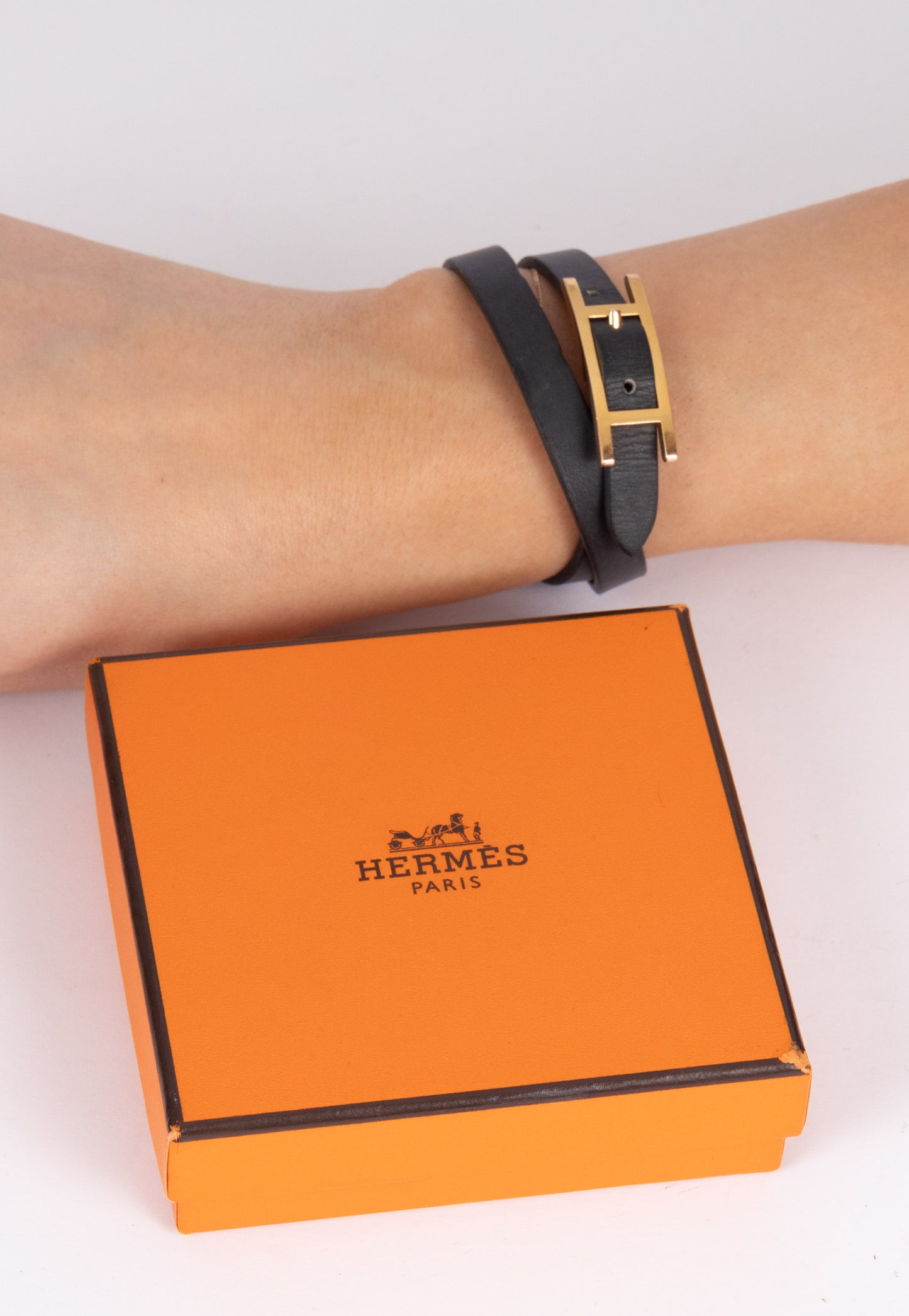 Hermes behapi double tour bracelet (pre-owned)
