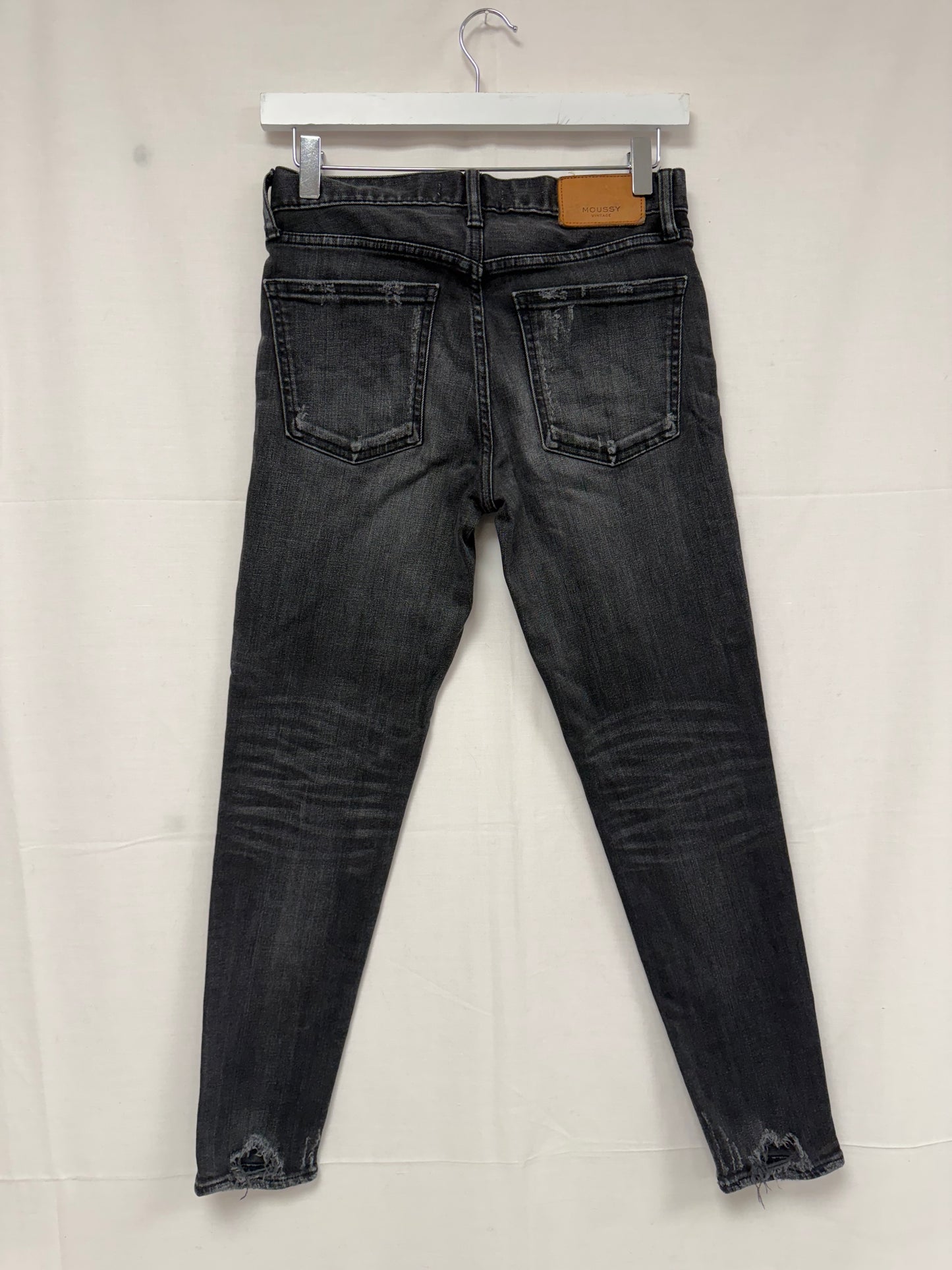 Moussy Vintage washed black distressed jeans (pre-owned)