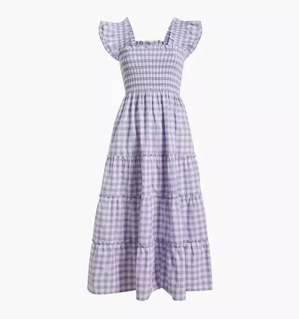 Hill House Purple Gingham Nap Dress
