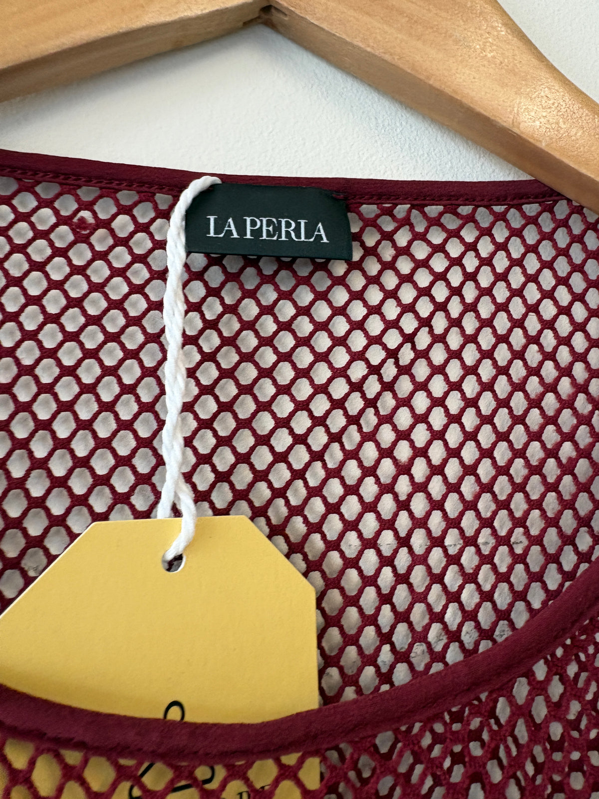 La Perla Burgundy Mesh Body