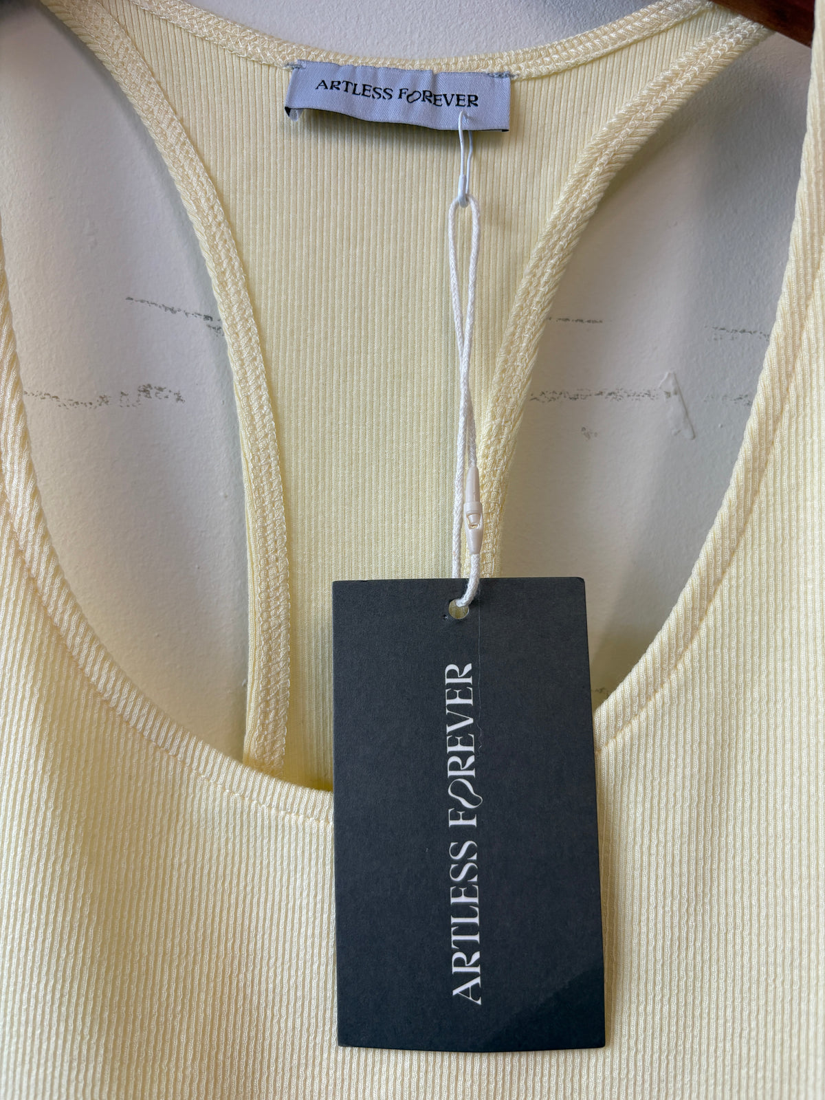 Artless Butter Yellow Haze Tank Top