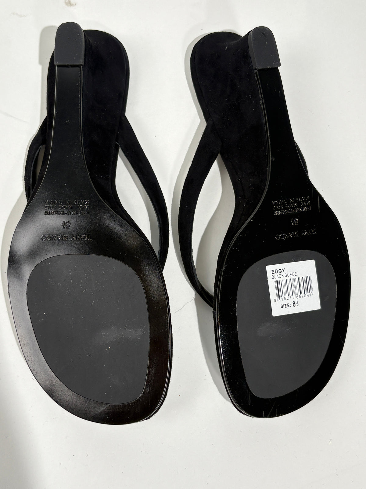 Tony Bianco Edgy Black Suede Wedges