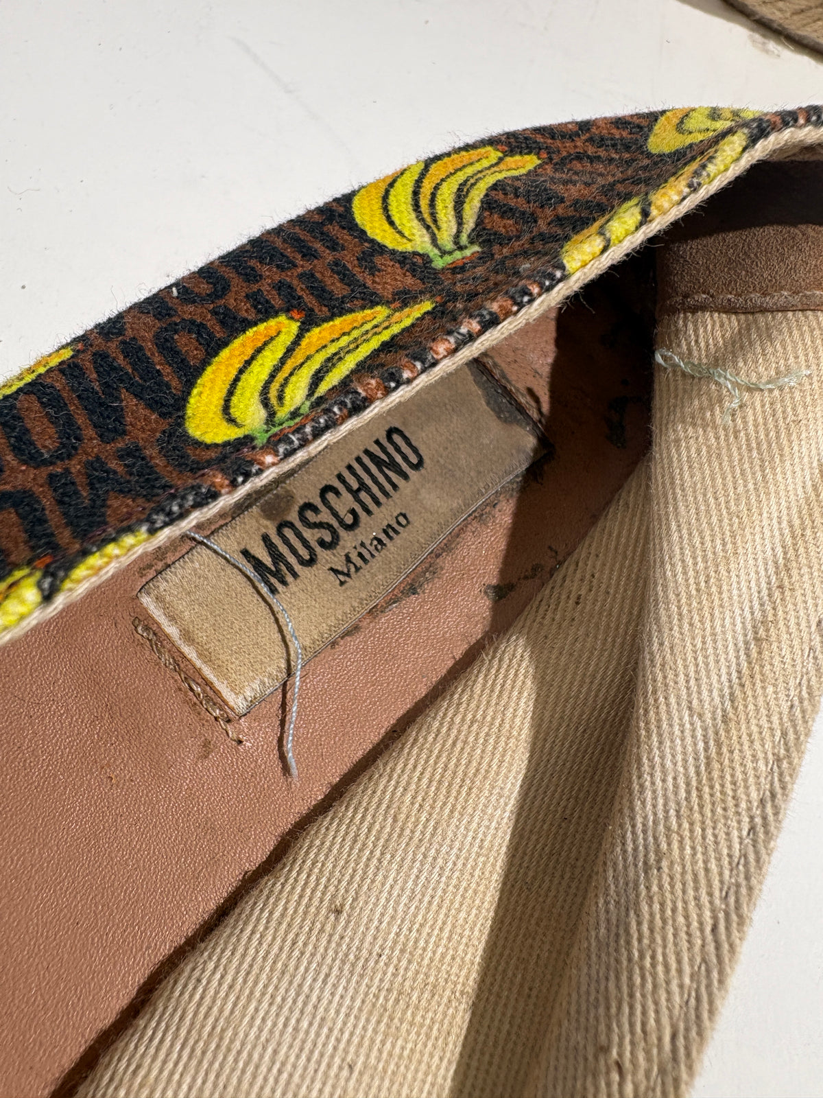 Moschino Brown Bananas Espadrilles