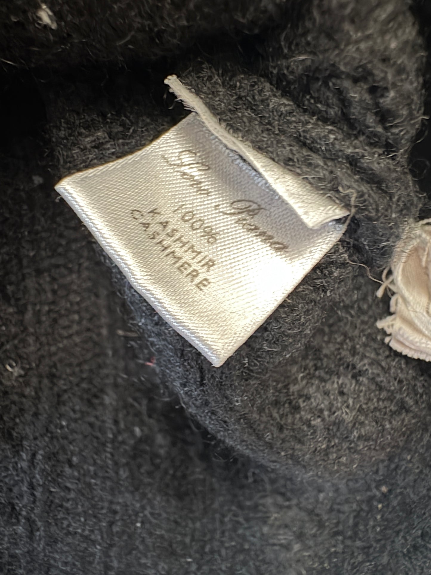 Loro Piana Black Cashmere Fine Cable Knit Long Sleeve Sweater