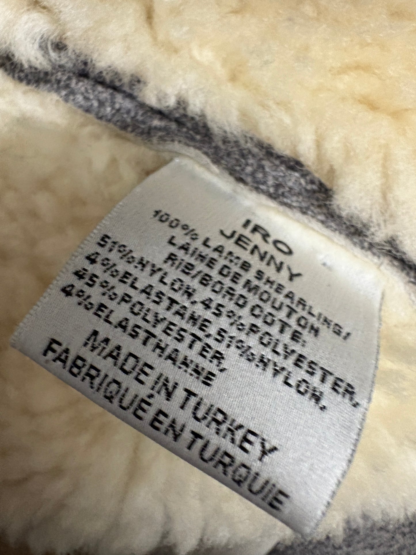 Iro Grey Jenny Shearling Coat