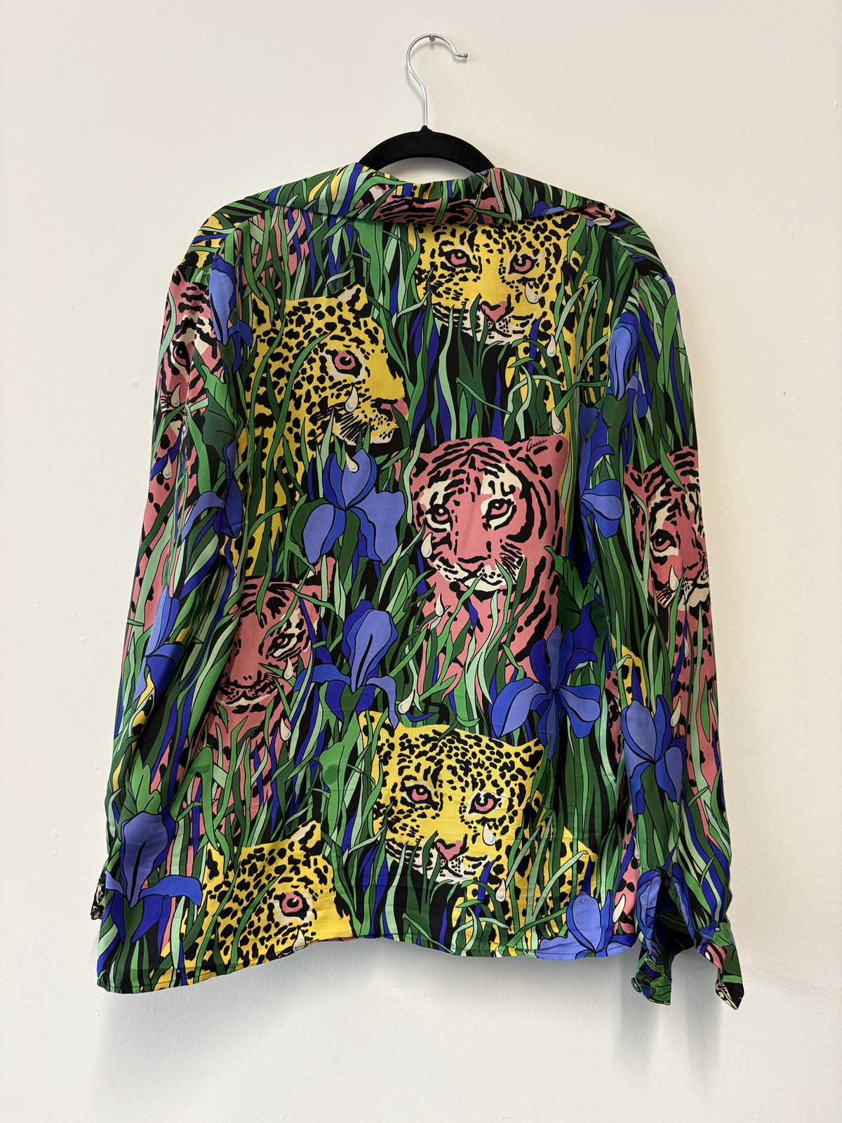 Gucci Multicolour Feline Garden Silk Shirt