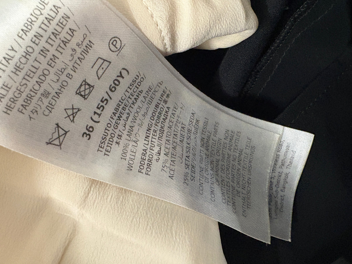 Gucci Monochrome Wool Trousers