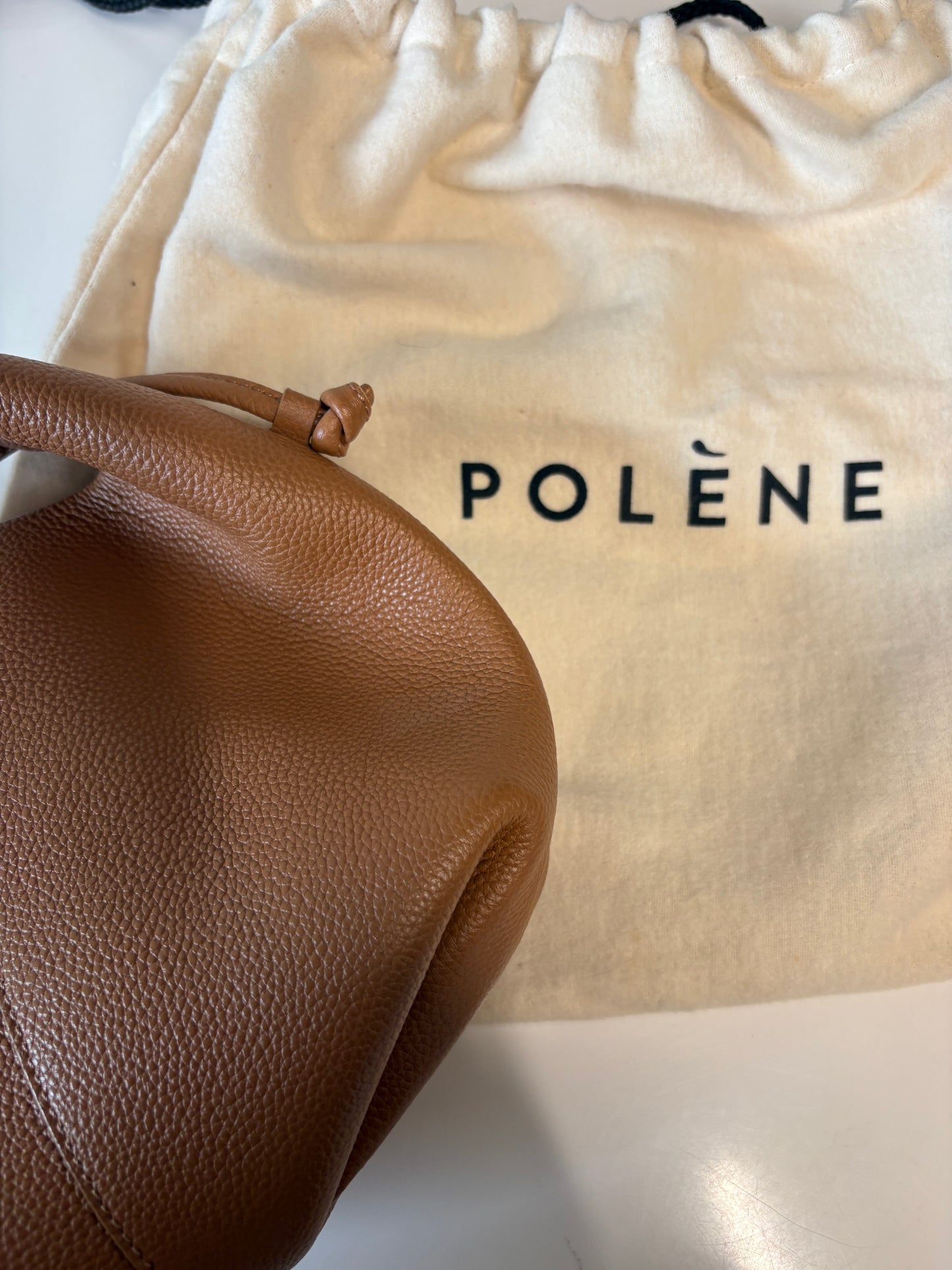 Polene Beri Textured Camel Bag
