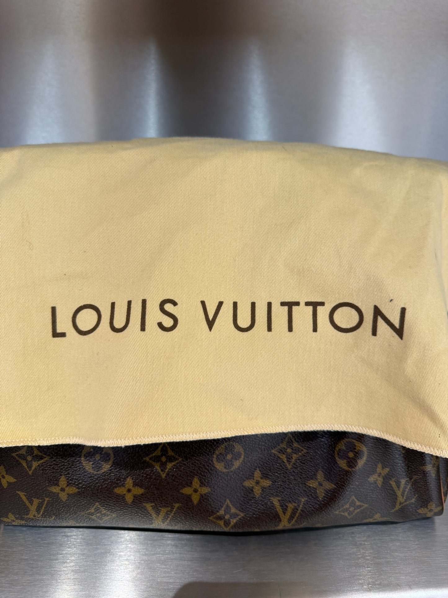 Louis Vuitton Brown Speedy Leather Handbag