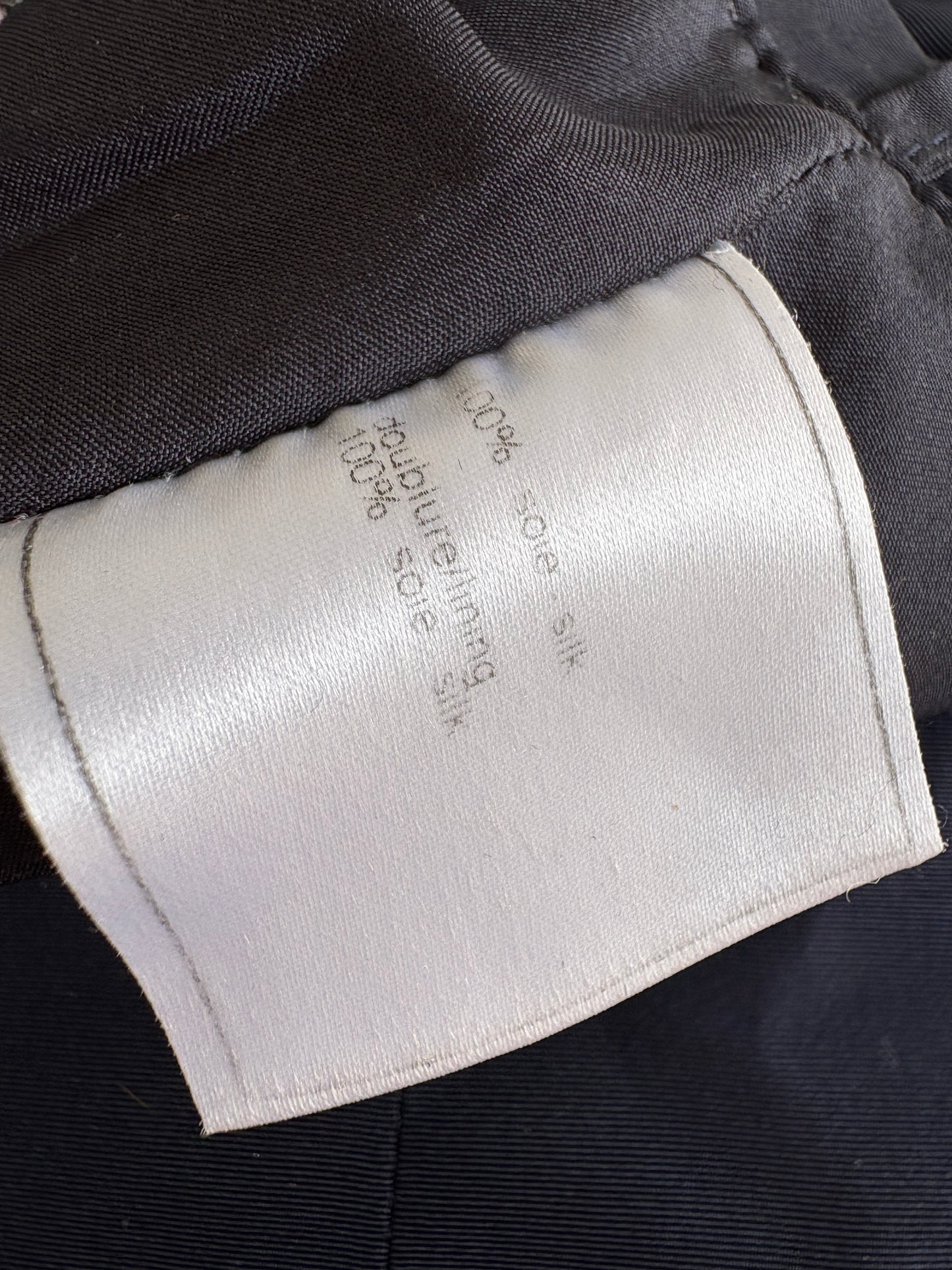Chanel 2007 Cruise Navy Silk Pencil Skirt