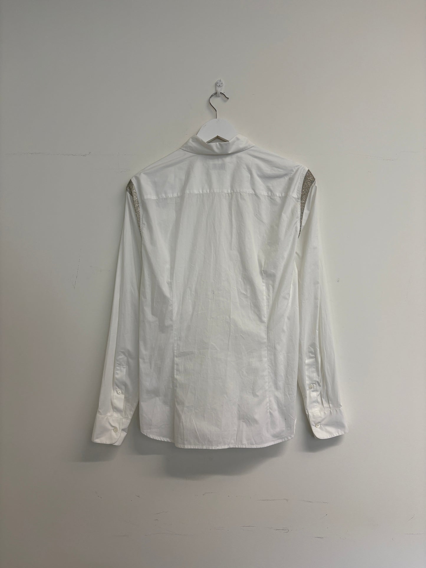 Dries Van Noten White Embellished Shirt (pre-owned)
