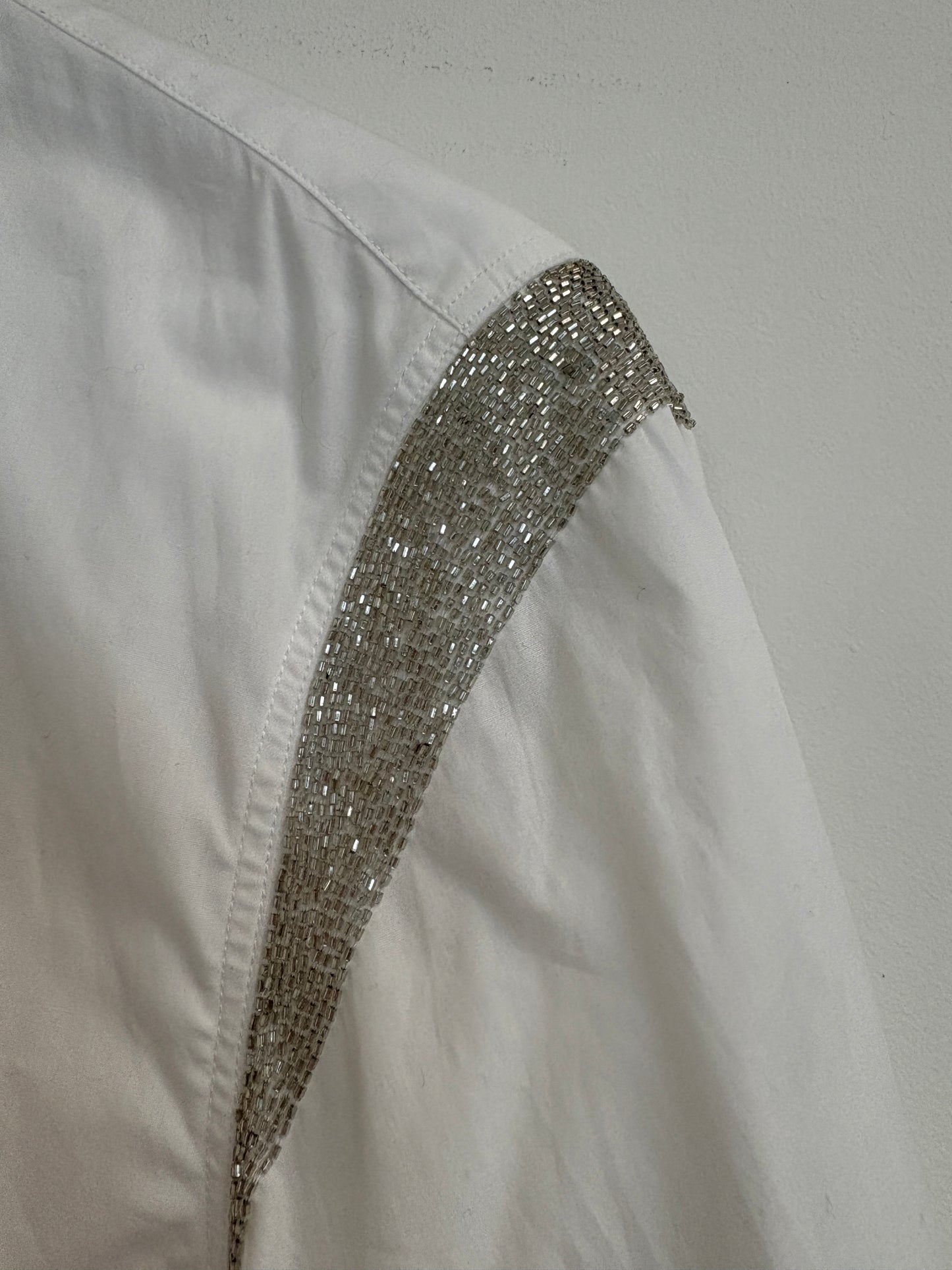 Dries Van Noten White Embellished Shirt (pre-owned)