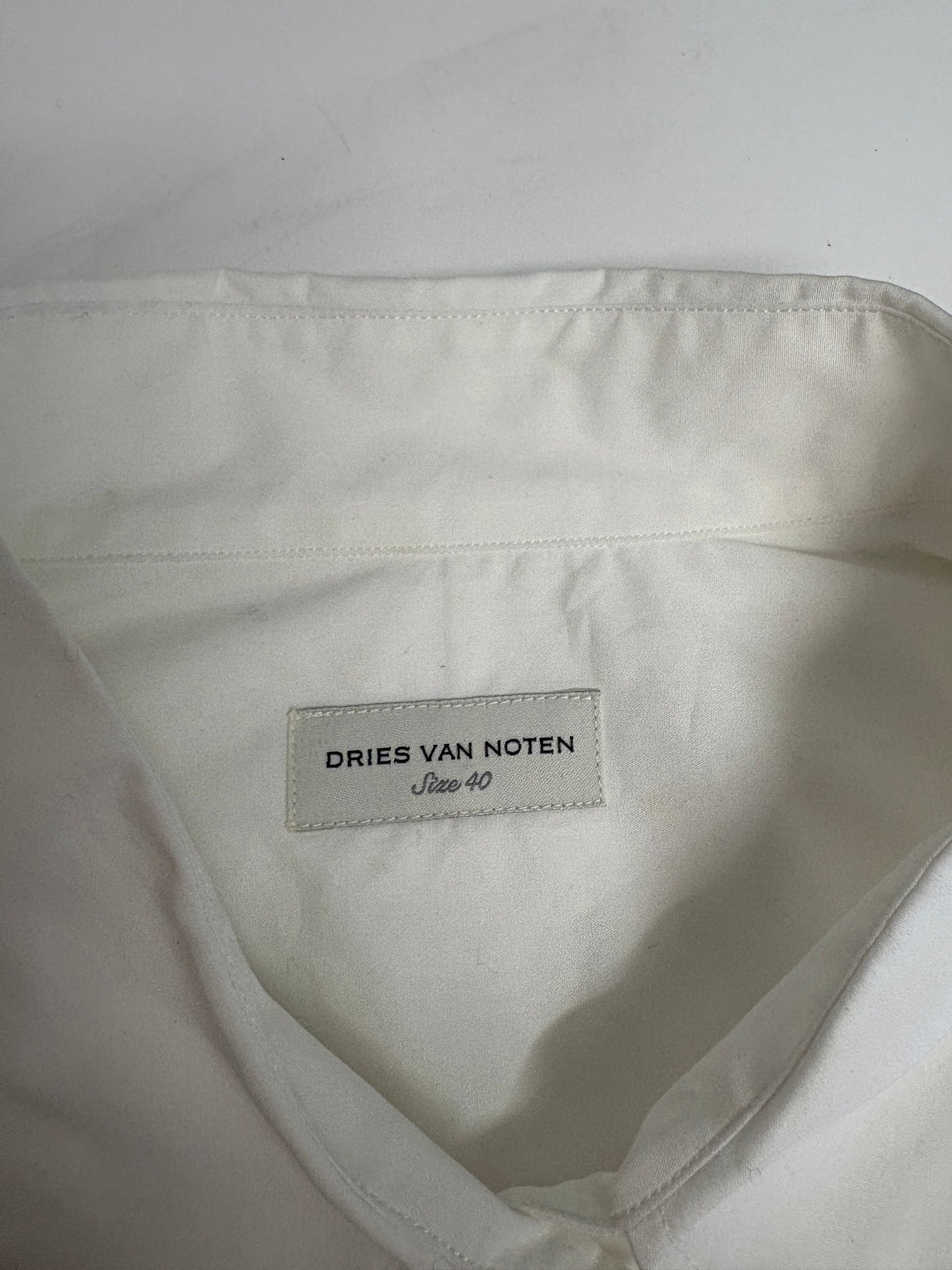 Dries Van Noten White Embellished Shirt (pre-owned)