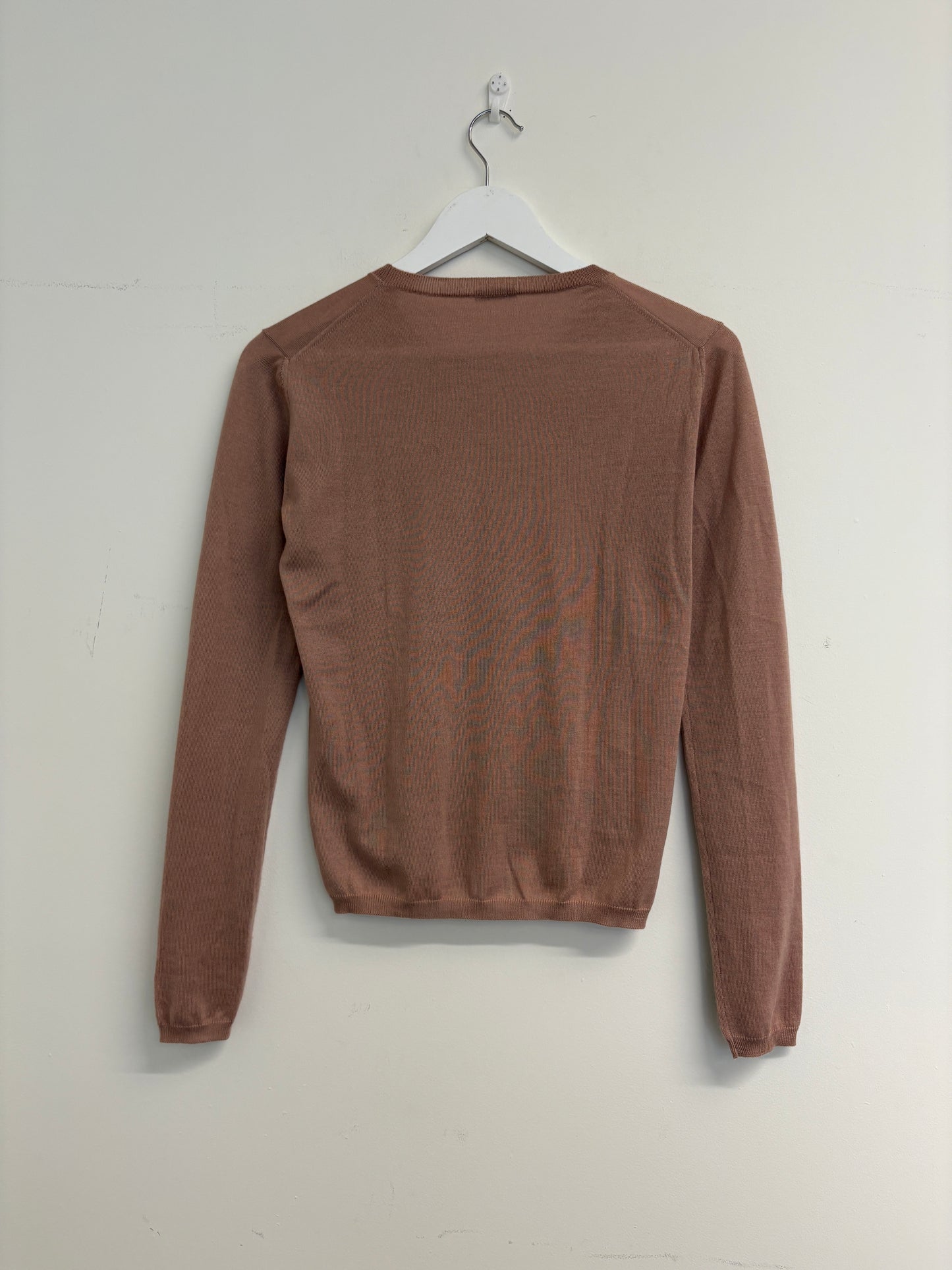 Miu Miu Dusky Pink Fine Knit Jumper (pre-owned)
