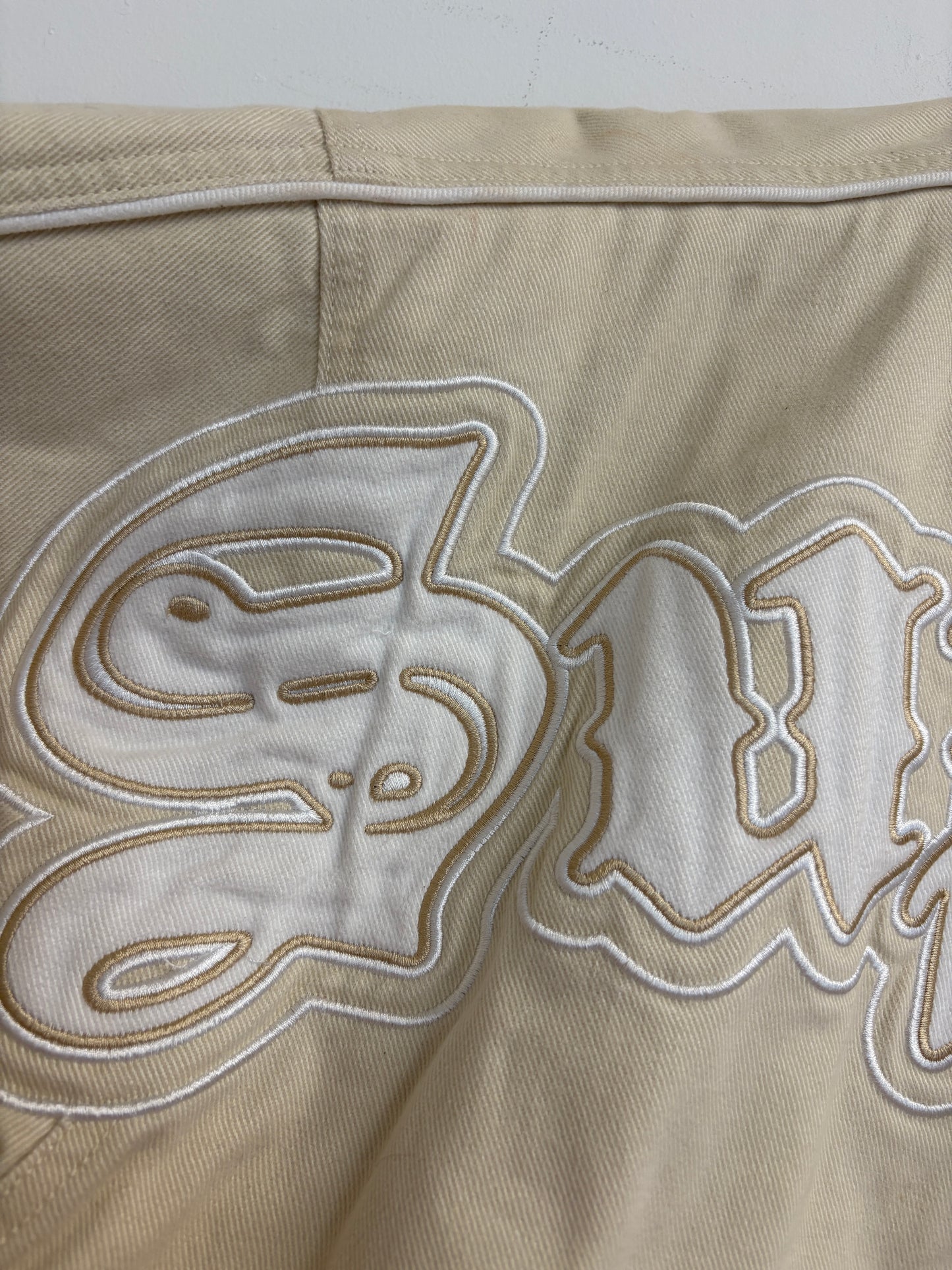 Supreme Cream Old English Varsity Jacket (pre-owned)