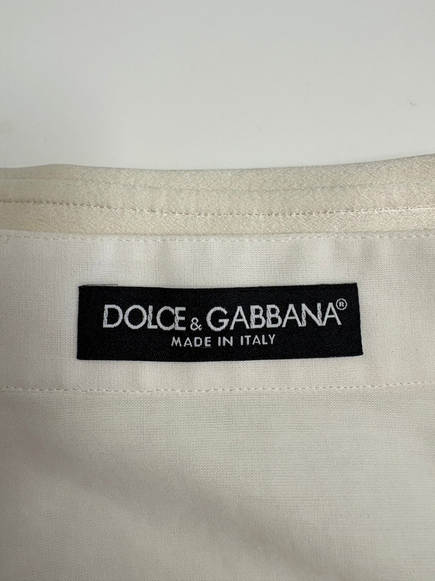 Dolce & Gabbana White Silk Cotton Shirt (pre-owned)
