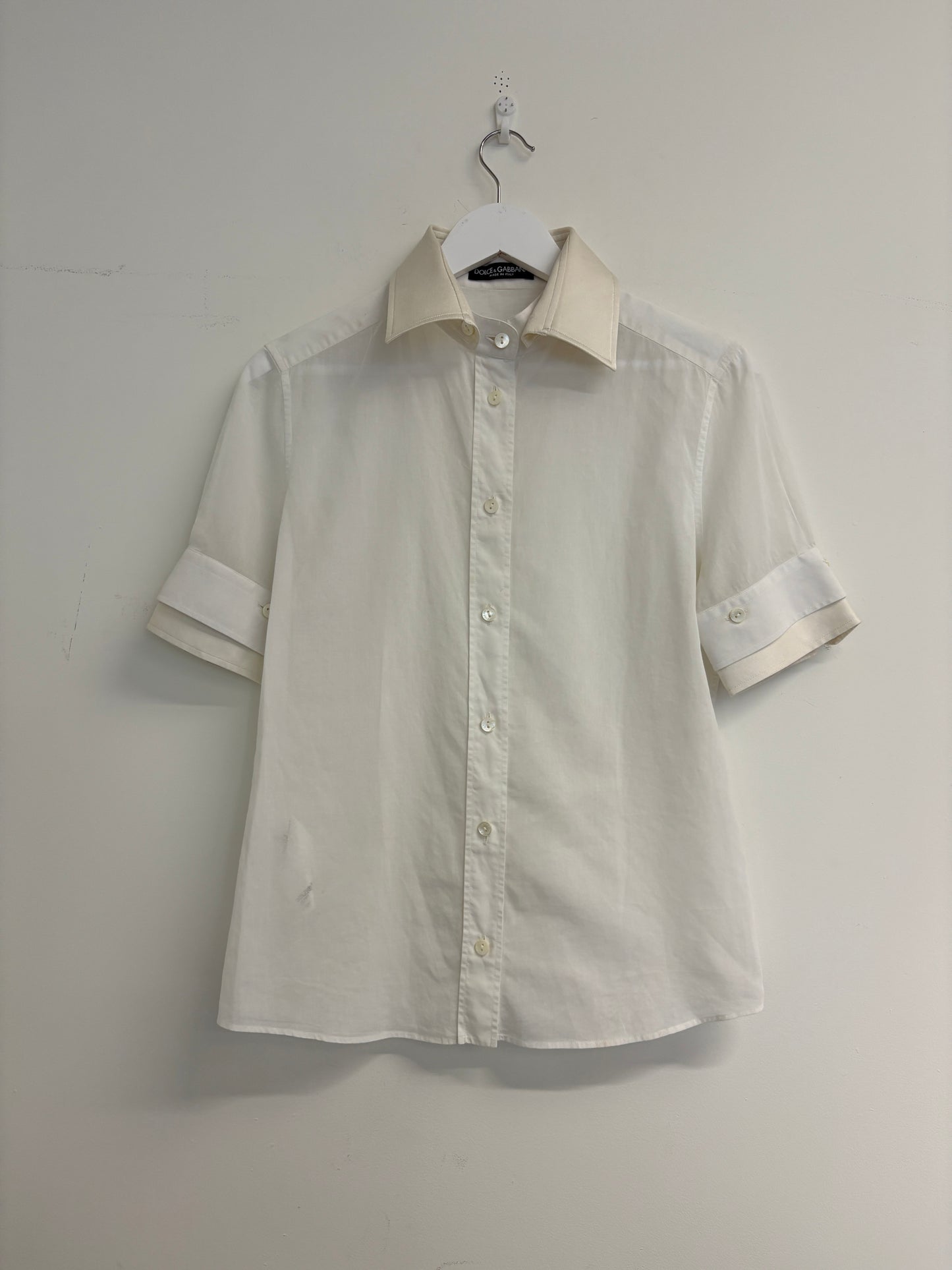 Dolce & Gabbana White Silk Cotton Shirt (pre-owned)