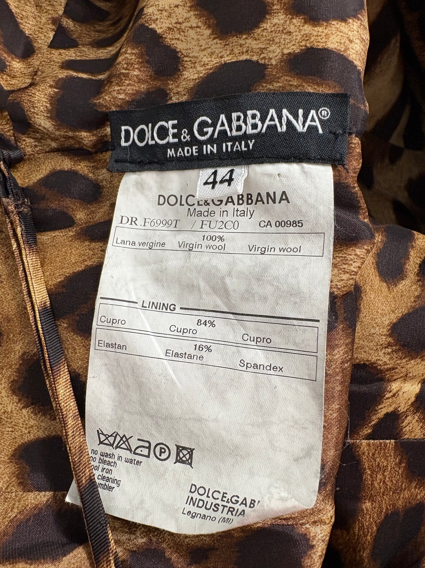 Dolce & Gabbana Tan Wool Dress (pre-owned)