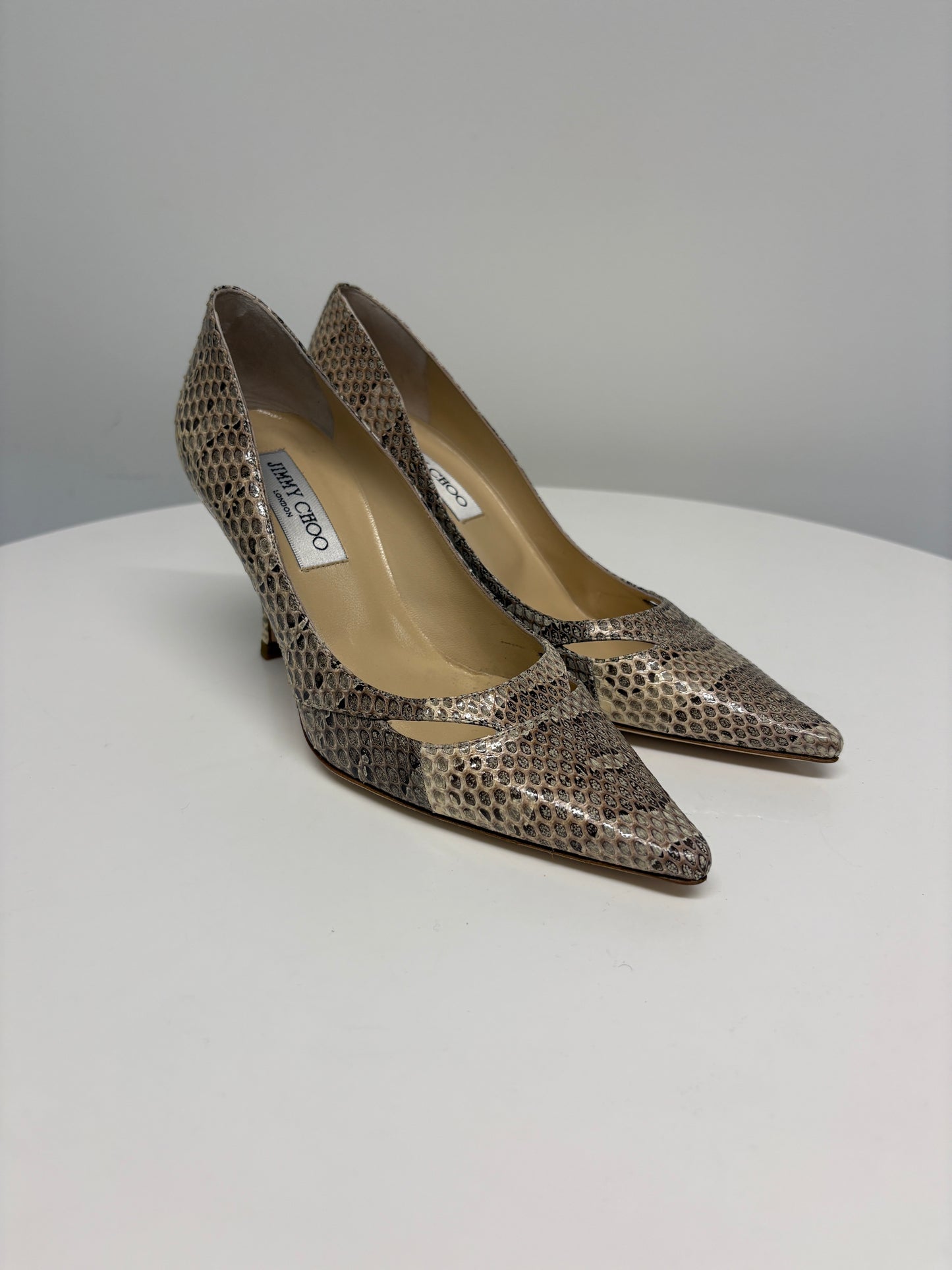 Jimmy Choo Margo Snake Pumps (pre-owned)
