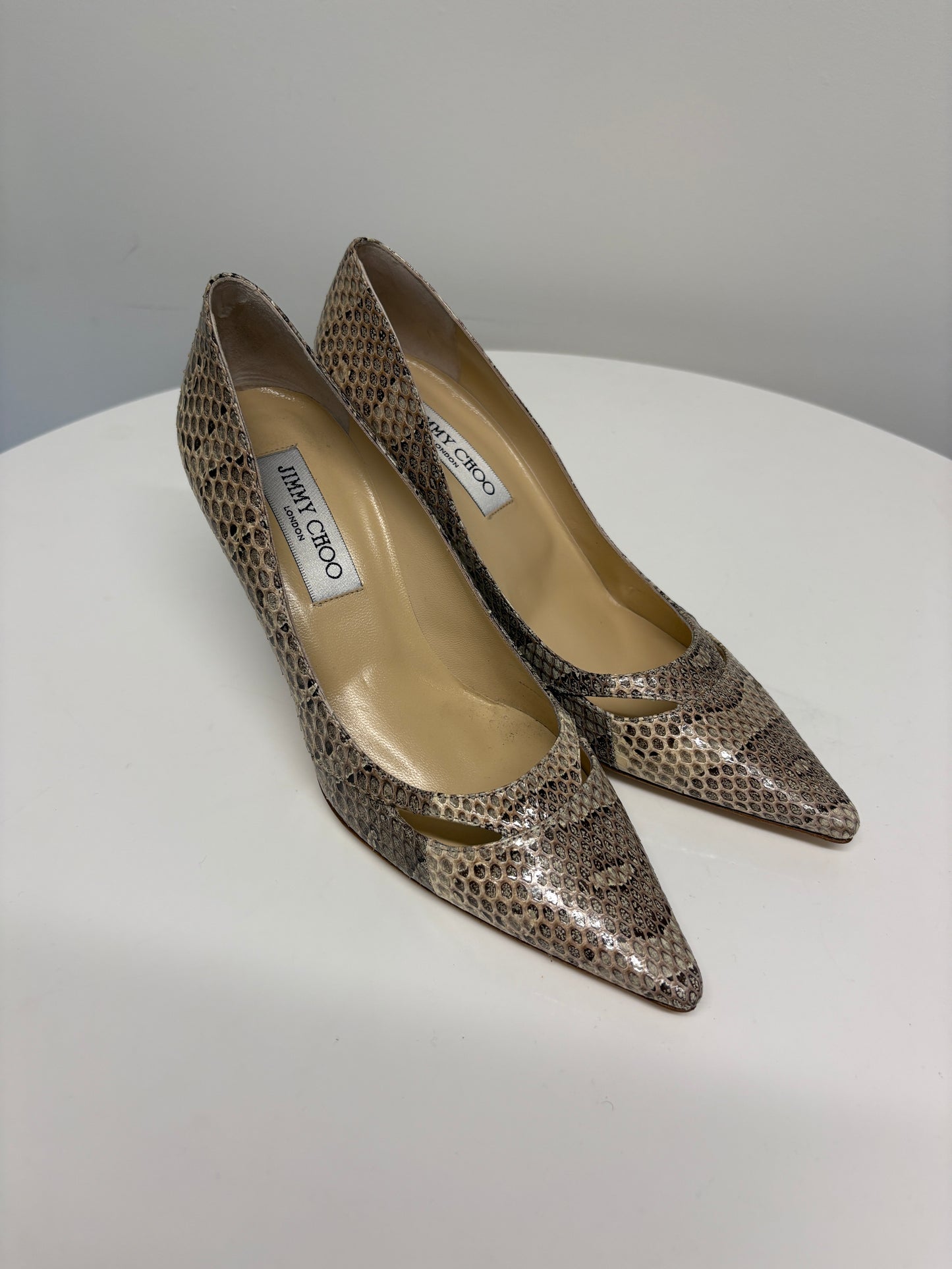 Jimmy Choo Margo Snake Pumps (pre-owned)