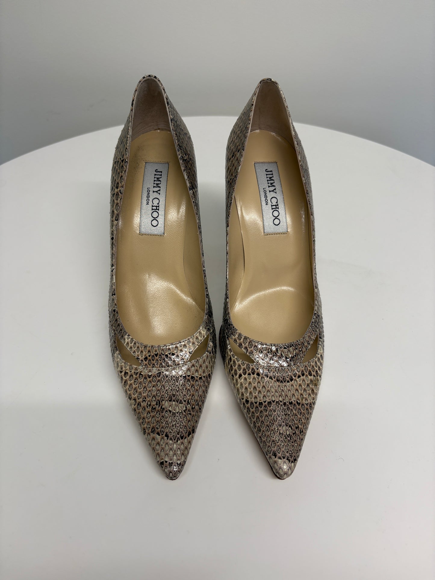 Jimmy Choo Margo Snake Pumps (pre-owned)