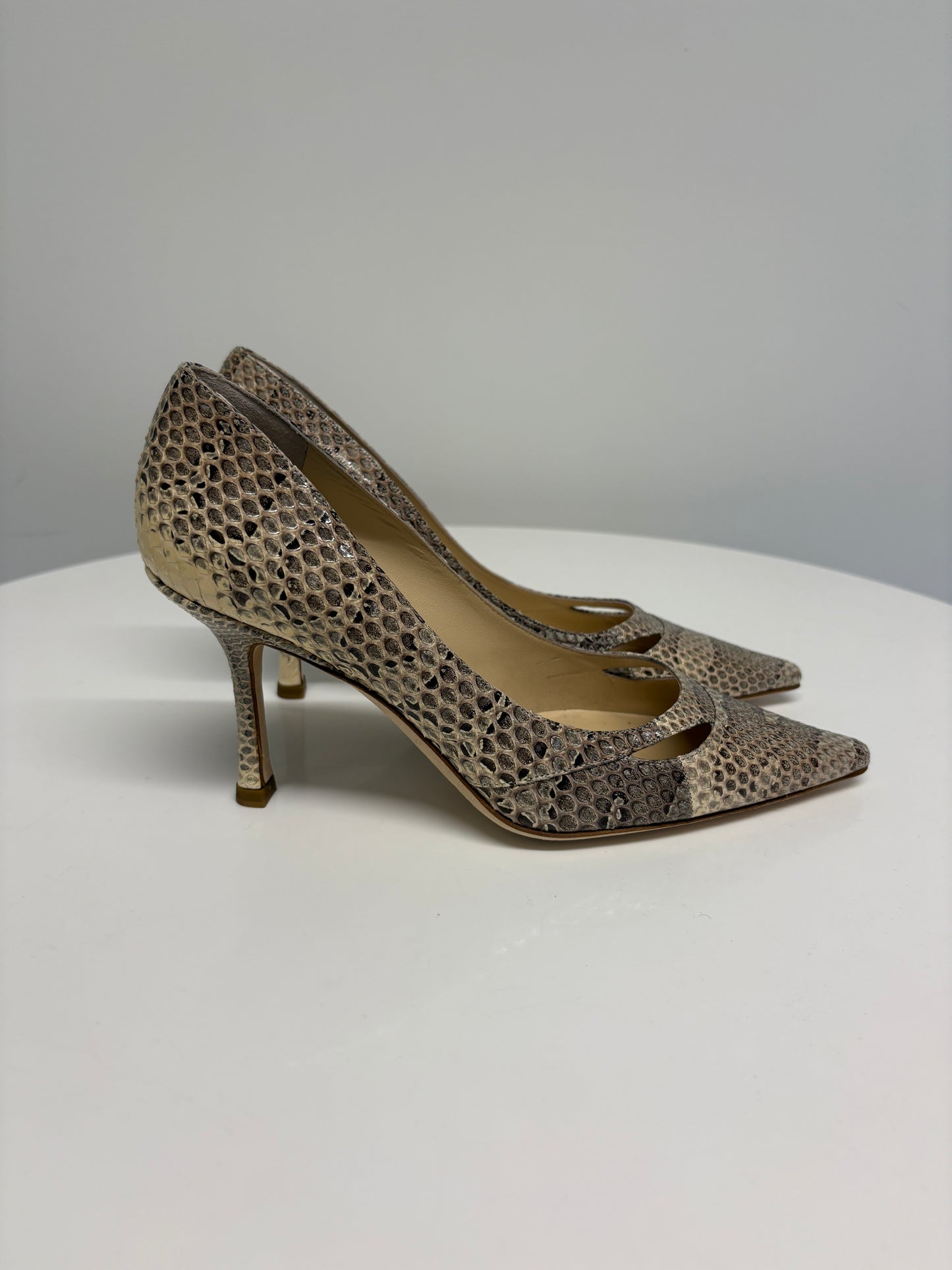 Jimmy Choo Margo Snake Pumps (pre-owned)