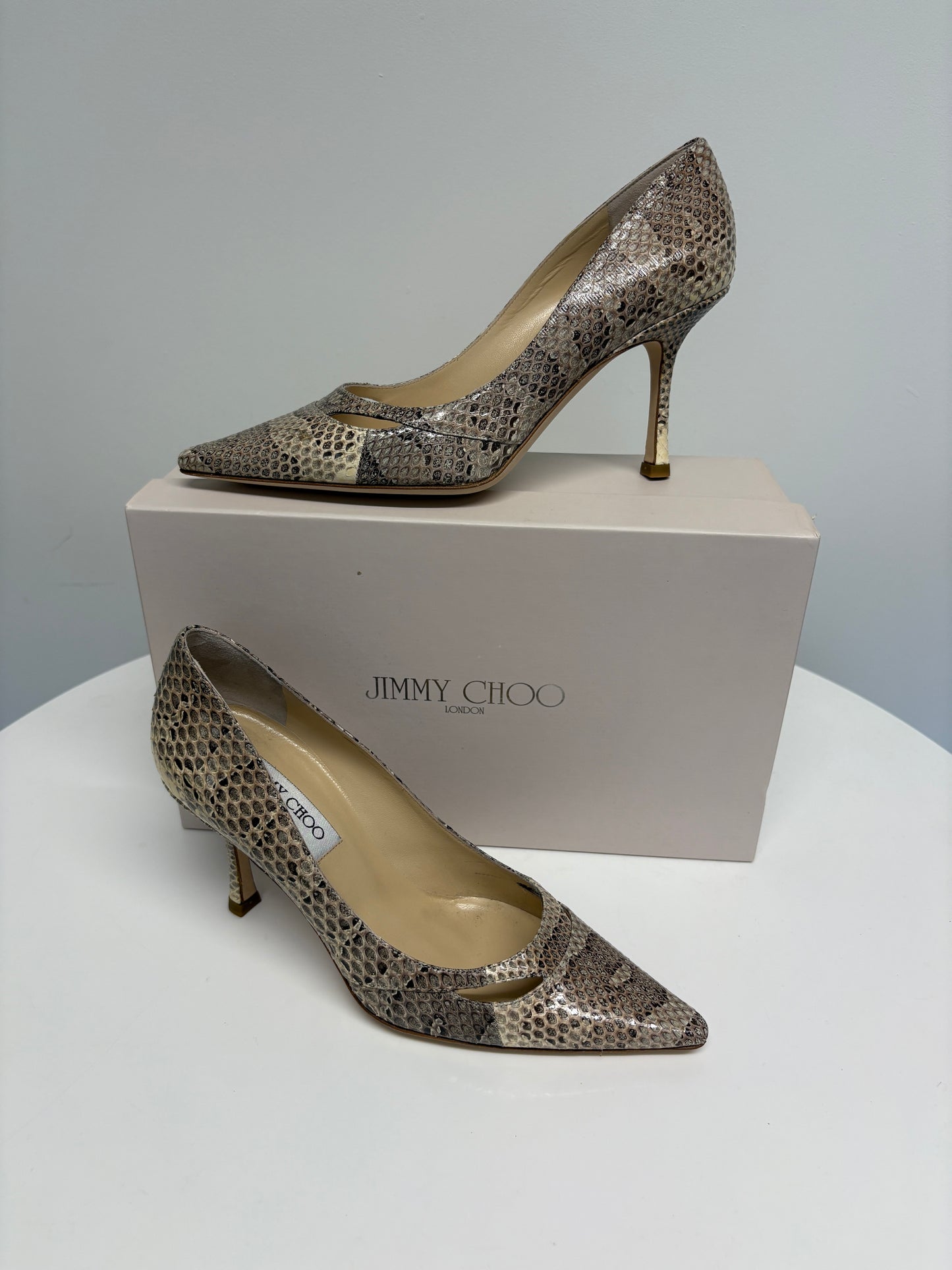 Jimmy Choo Margo Snake Pumps (pre-owned)