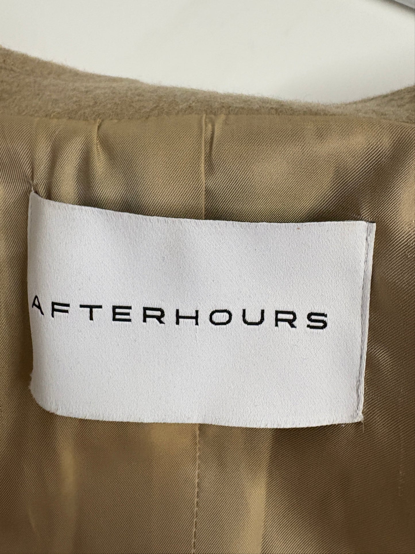 Afterhours Beige Single Breasted Blazer (pre-owned)