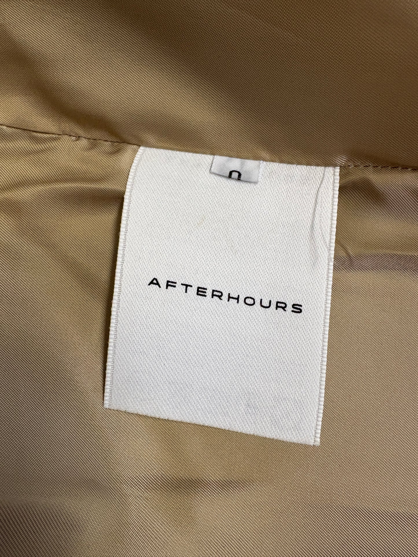 Afterhours Beige Single Breasted Blazer (pre-owned)