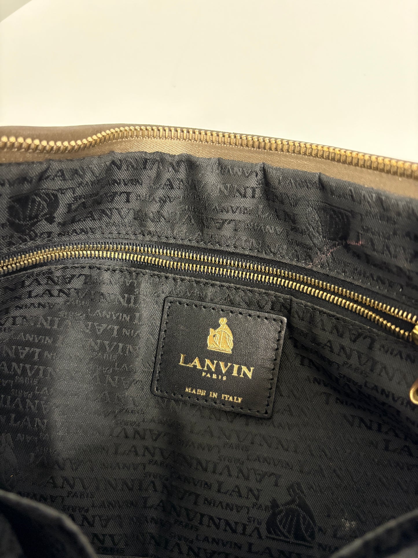 Lanvin Brown Amalia Quilted Bag (pre-owned)