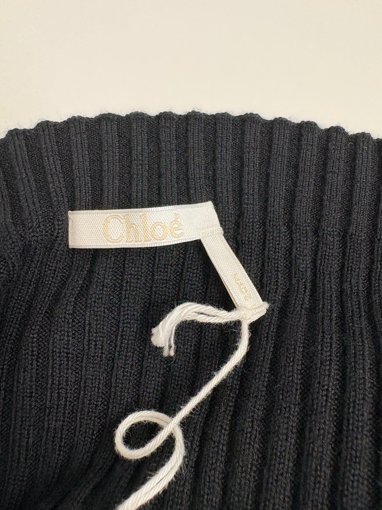 Chloe Black Off Shoulder Knit Top (pre-owned)