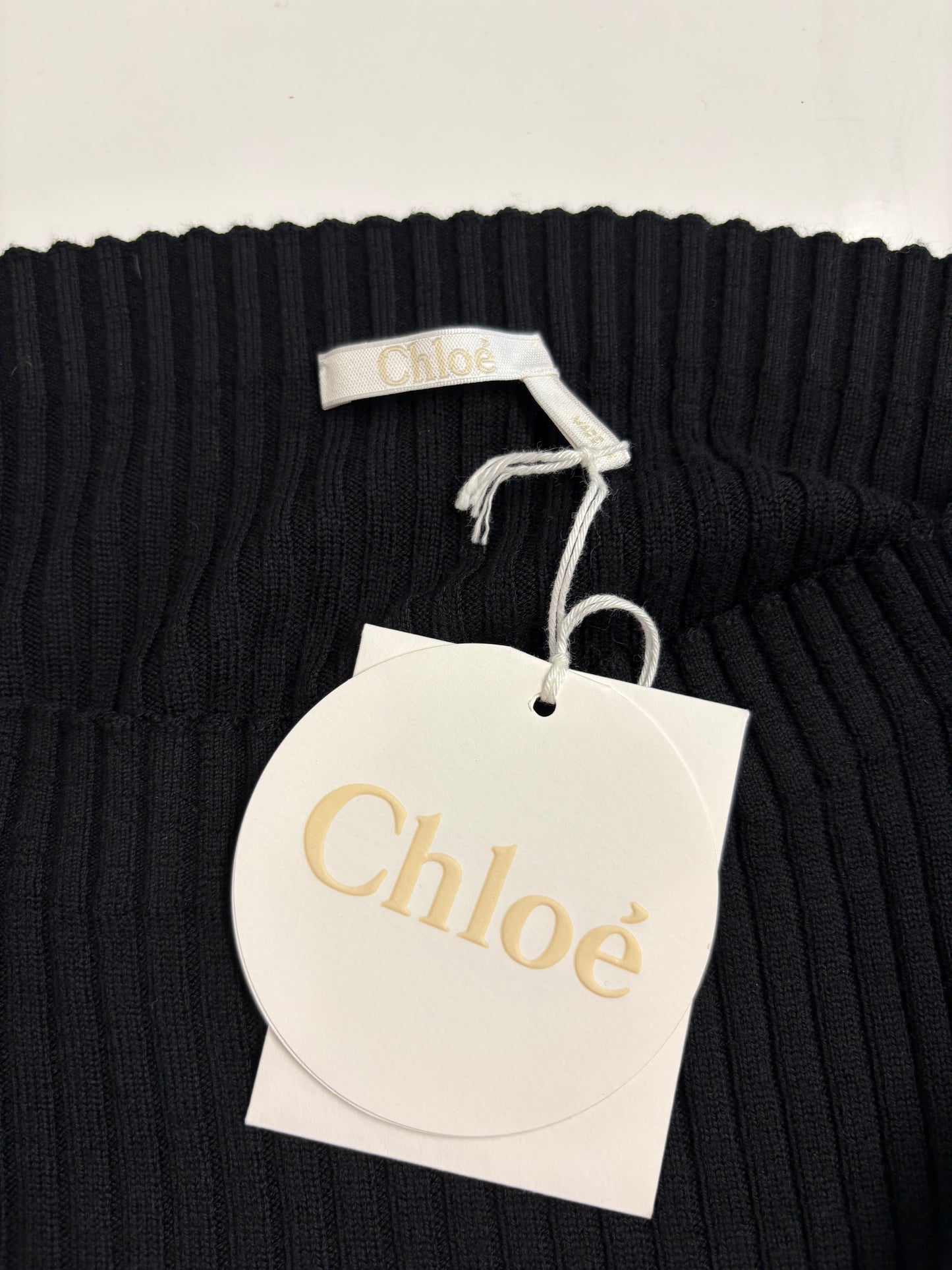 Chloe Black Off Shoulder Knit Top (pre-owned)