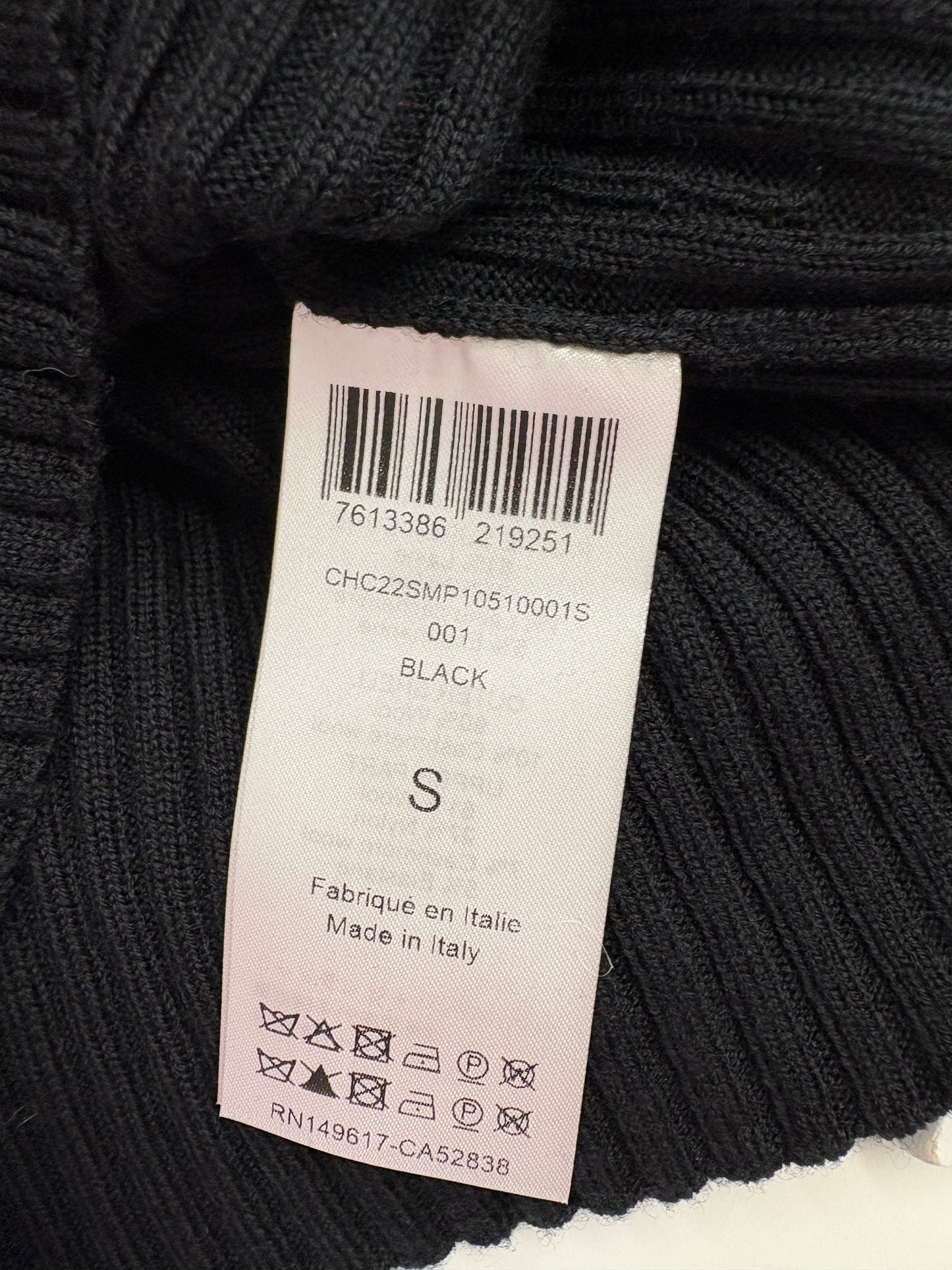Chloe Black Off Shoulder Knit Top (pre-owned)