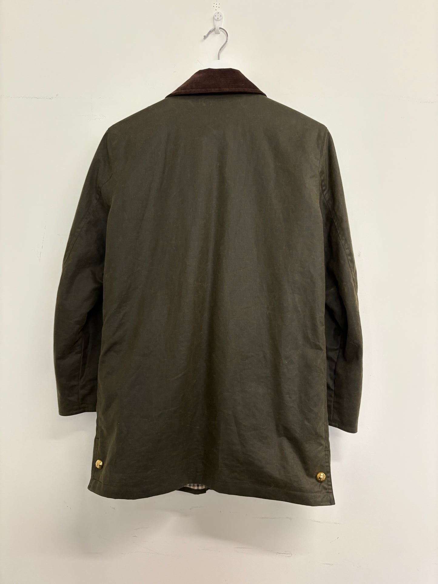 Celine Green Waxed Jacket With Gold Buttons (pre-owned)