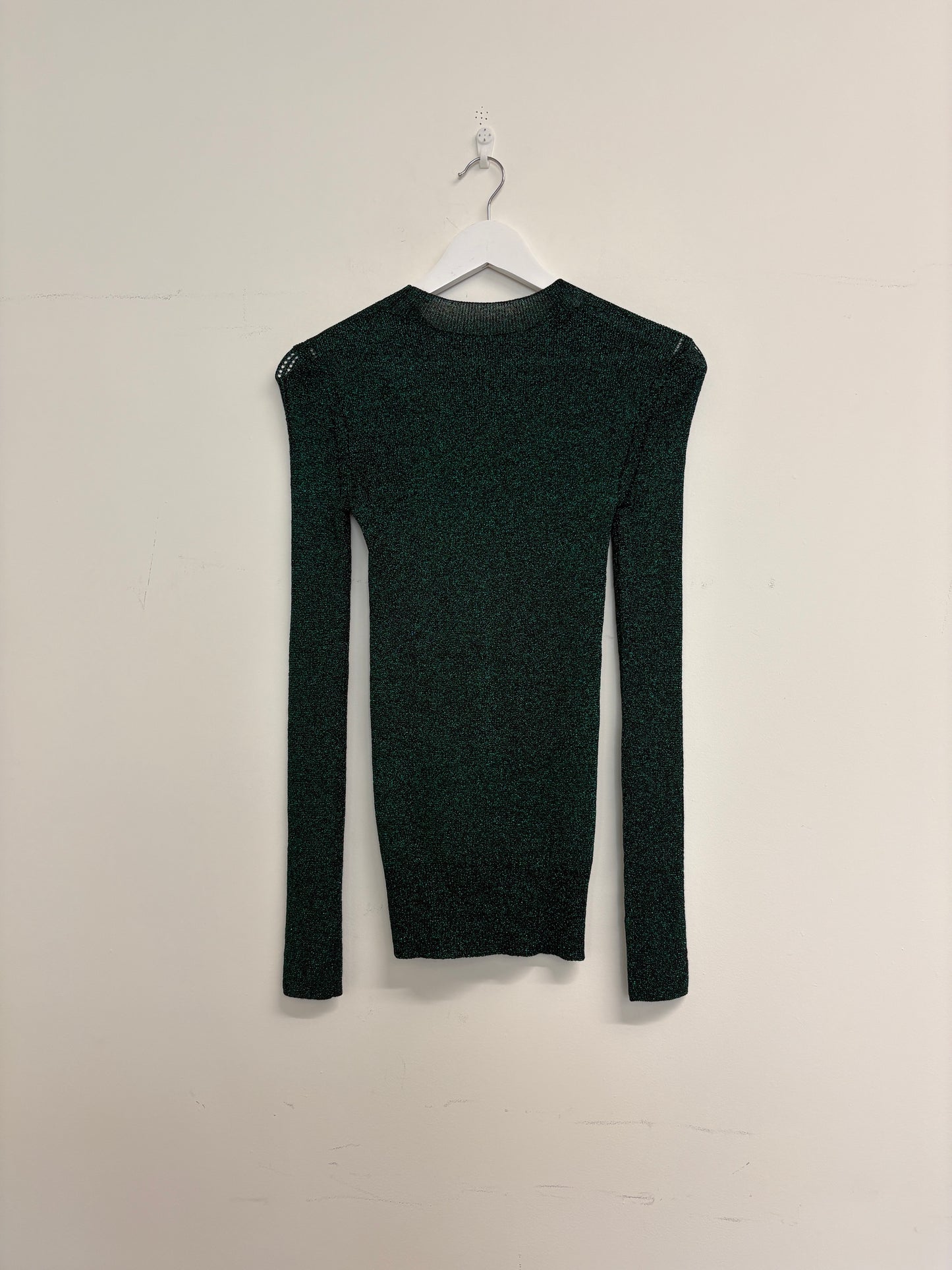 Christopher Kane Green Sparkly Fine Knit Jumper (pre-owned)
