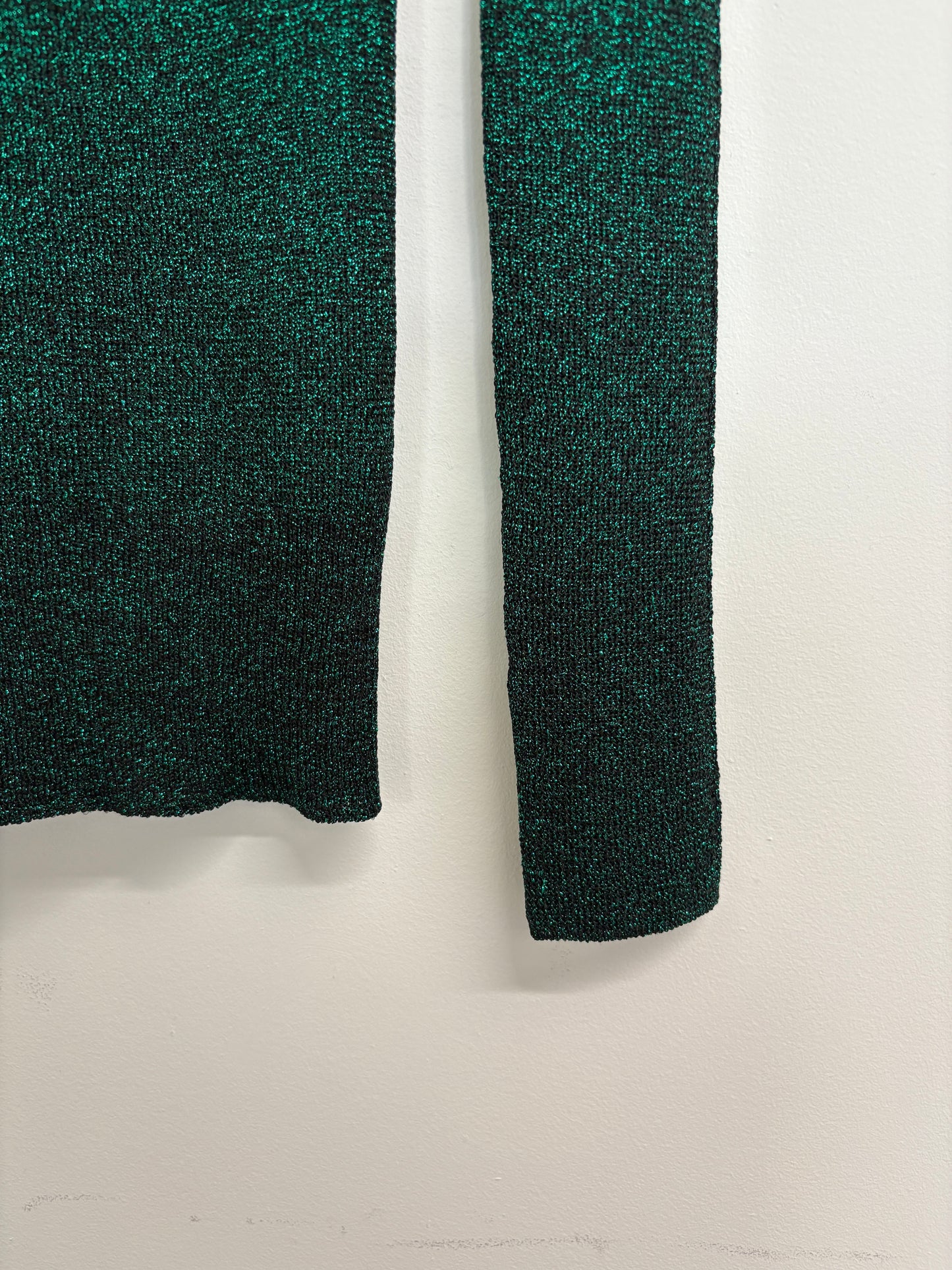 Christopher Kane Green Sparkly Fine Knit Jumper (pre-owned)