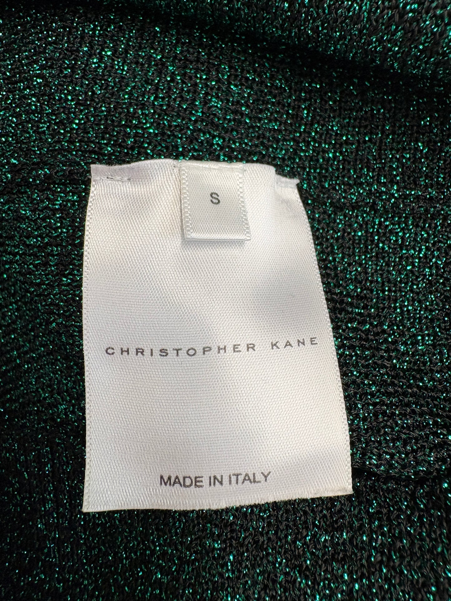 Christopher Kane Green Sparkly Fine Knit Jumper (pre-owned)