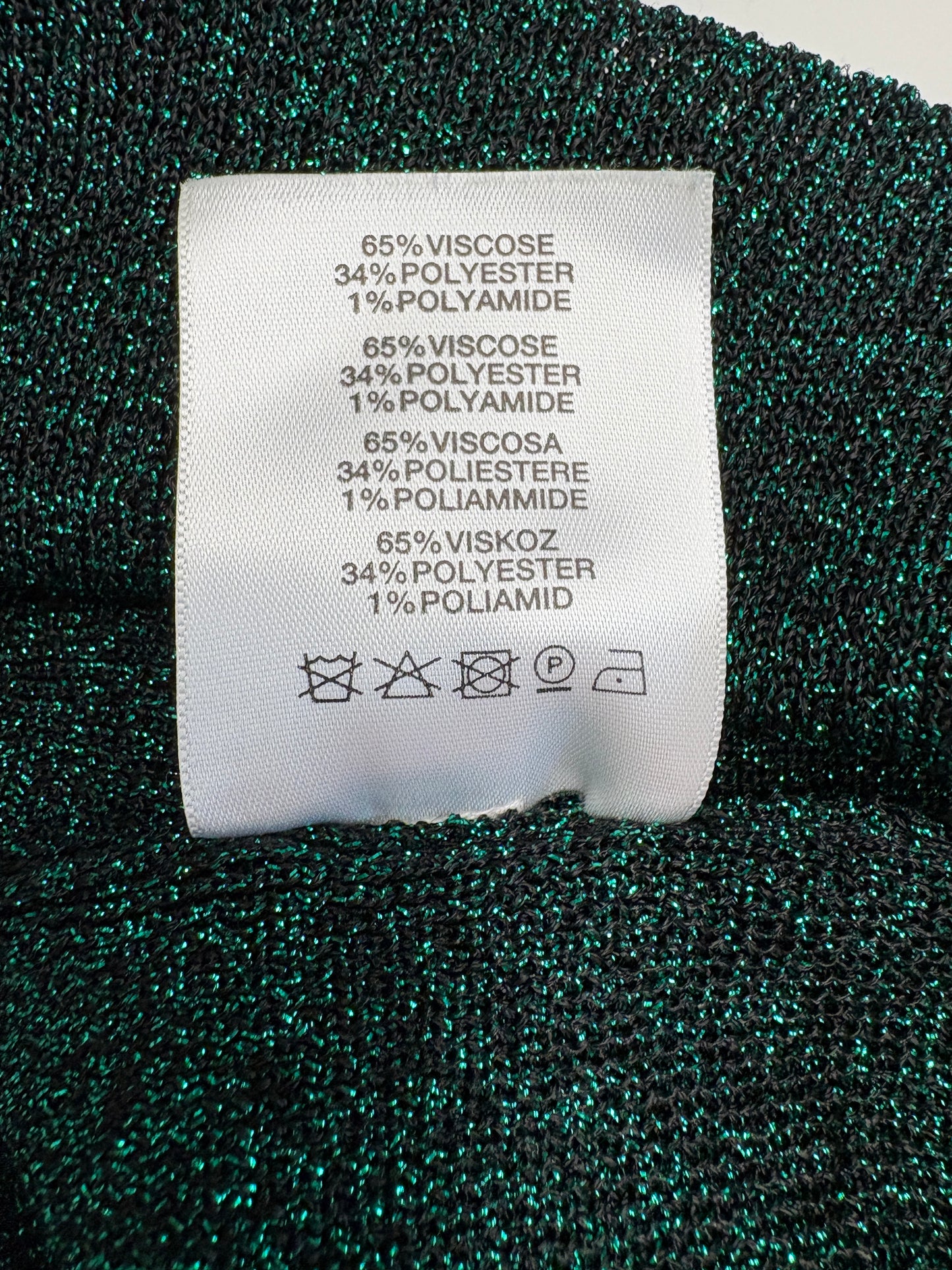 Christopher Kane Green Sparkly Fine Knit Jumper (pre-owned)