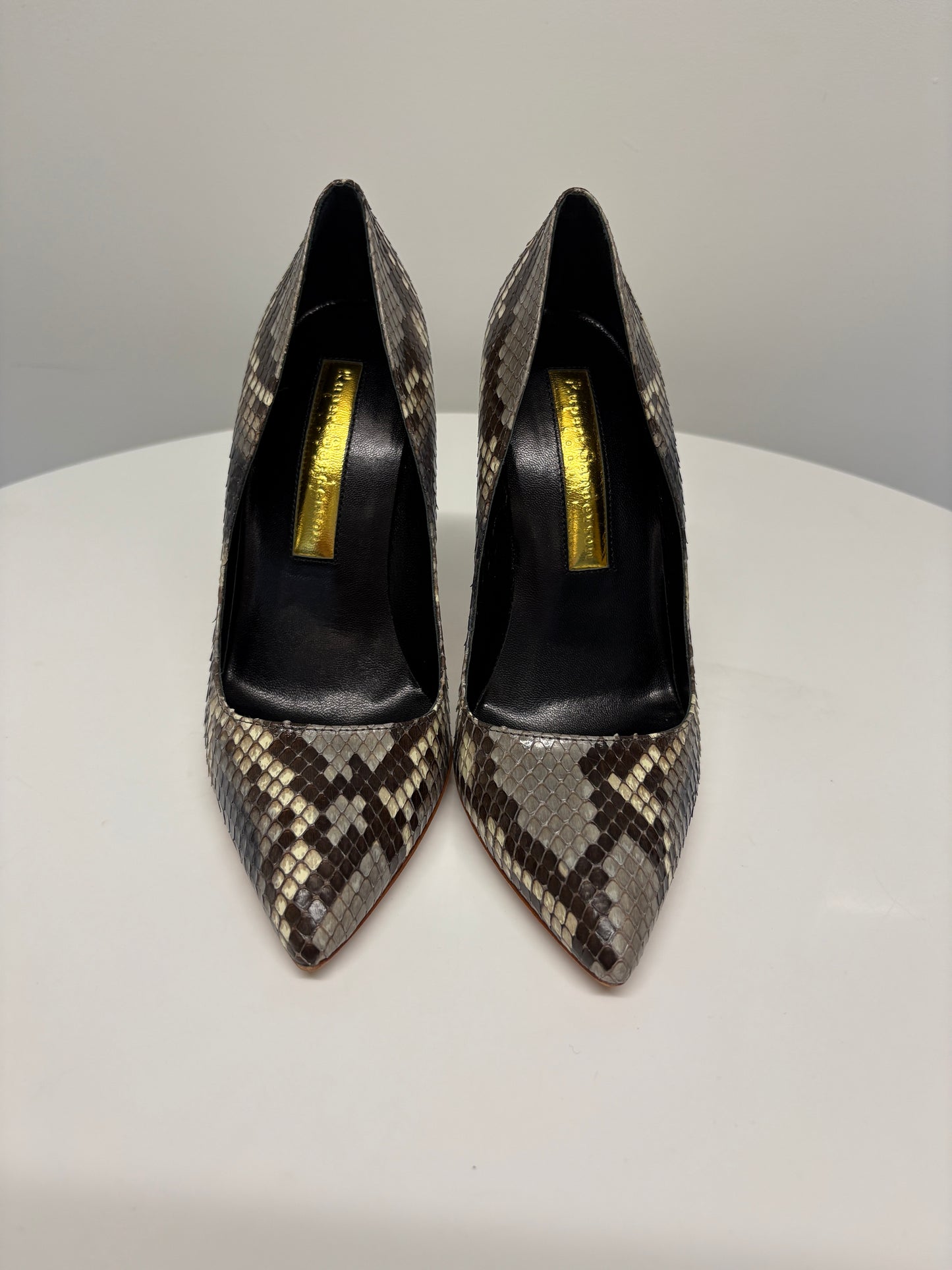 Rupert Sanderson Python Elba Heeled Pumps (pre-owned)