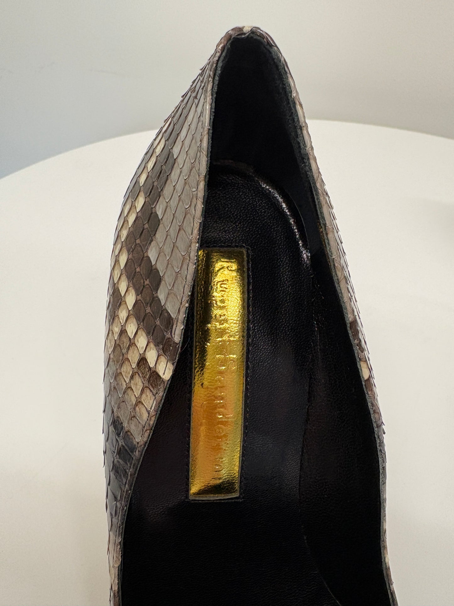 Rupert Sanderson Python Elba Heeled Pumps (pre-owned)
