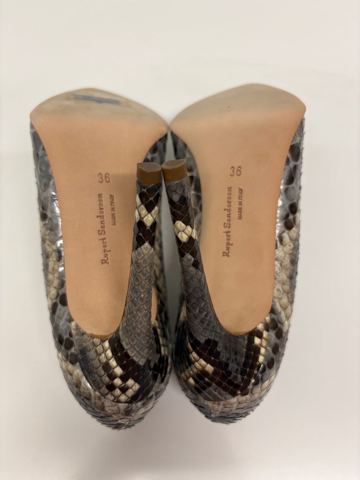 Rupert Sanderson Python Elba Heeled Pumps (pre-owned)