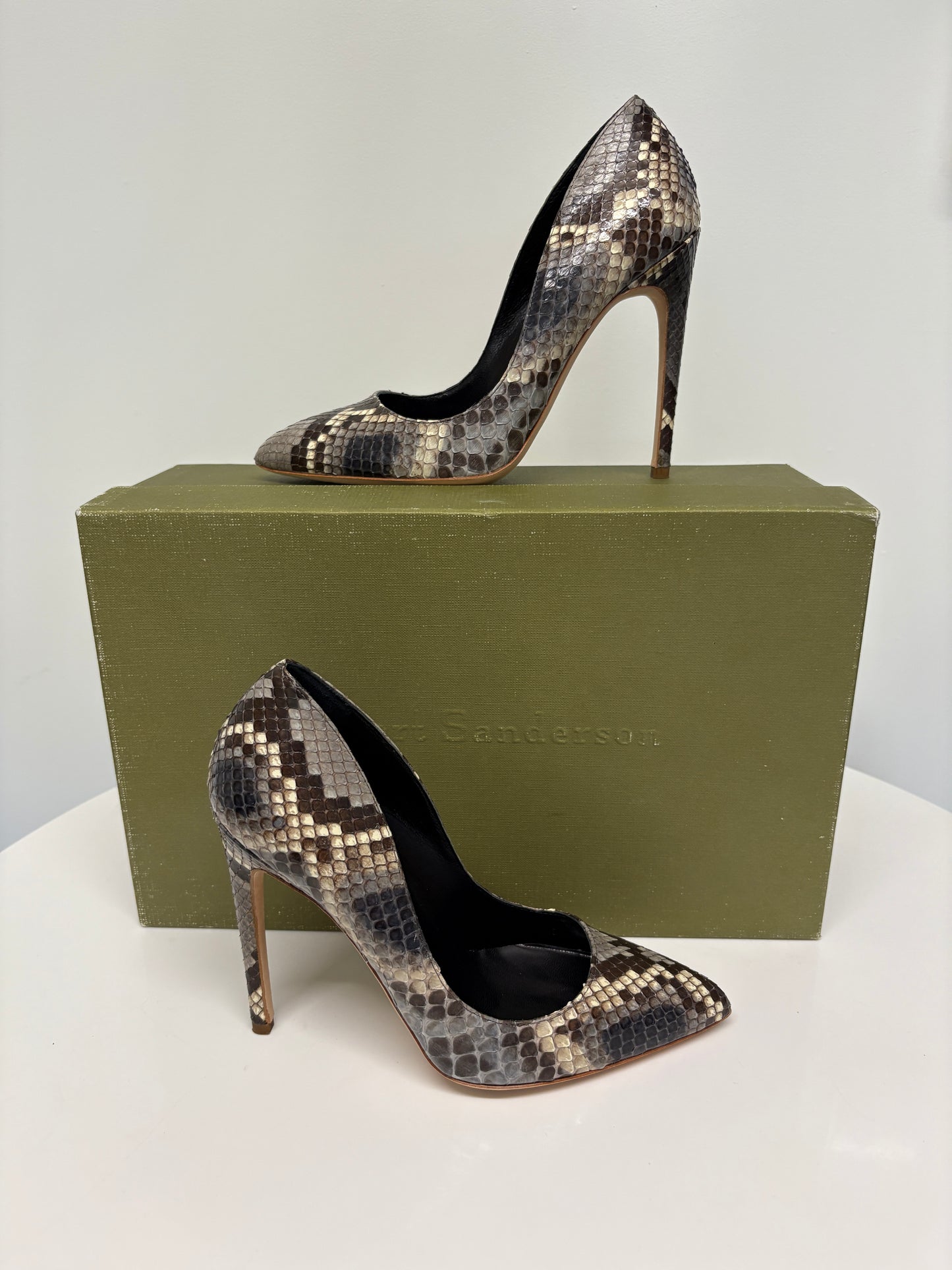 Rupert Sanderson Python Elba Heeled Pumps (pre-owned)